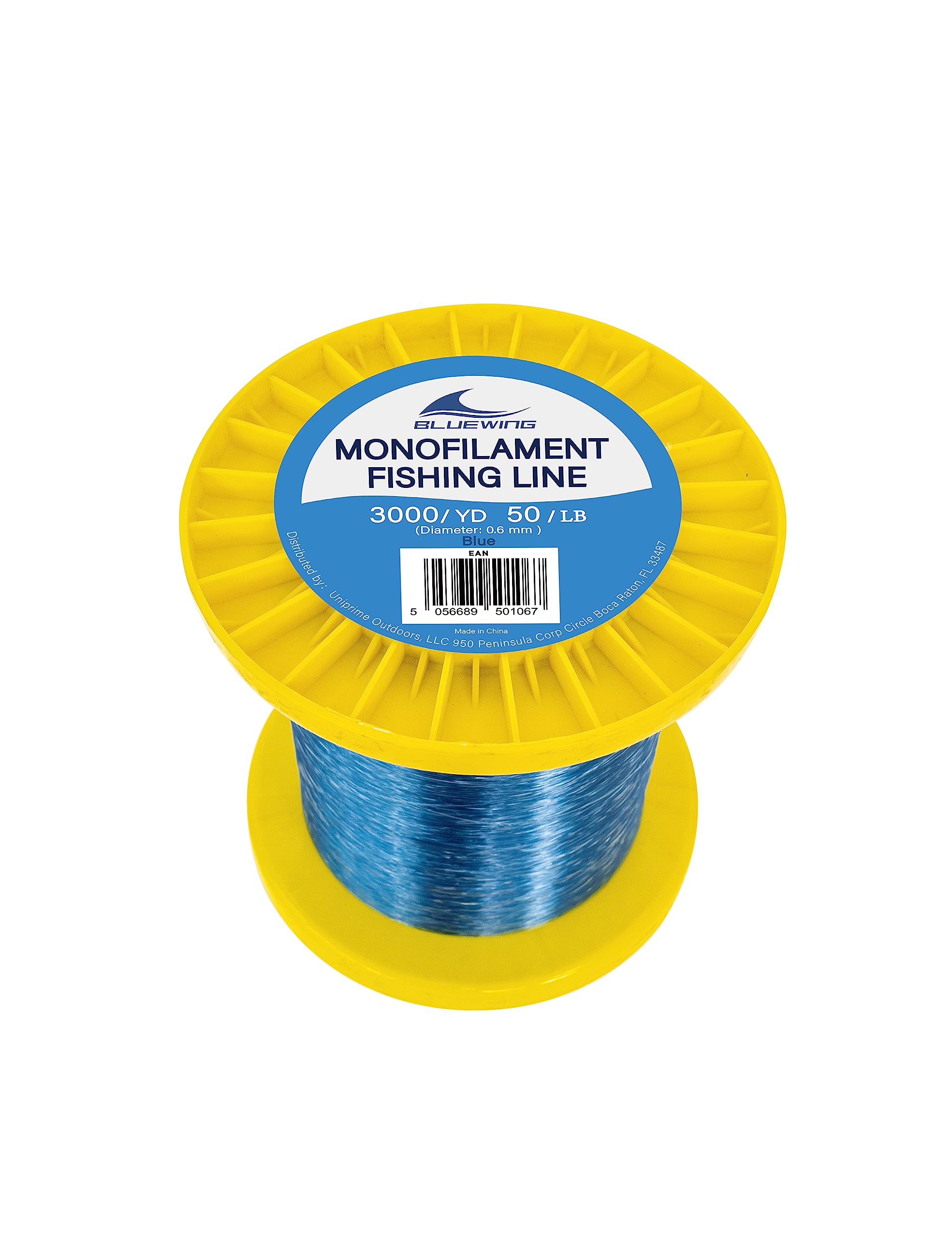 BLUEWING Monofilament Fishing Line Clear Mono Fish Wire Thin Diameter String 6-400 lbs, 50-3000 Yards