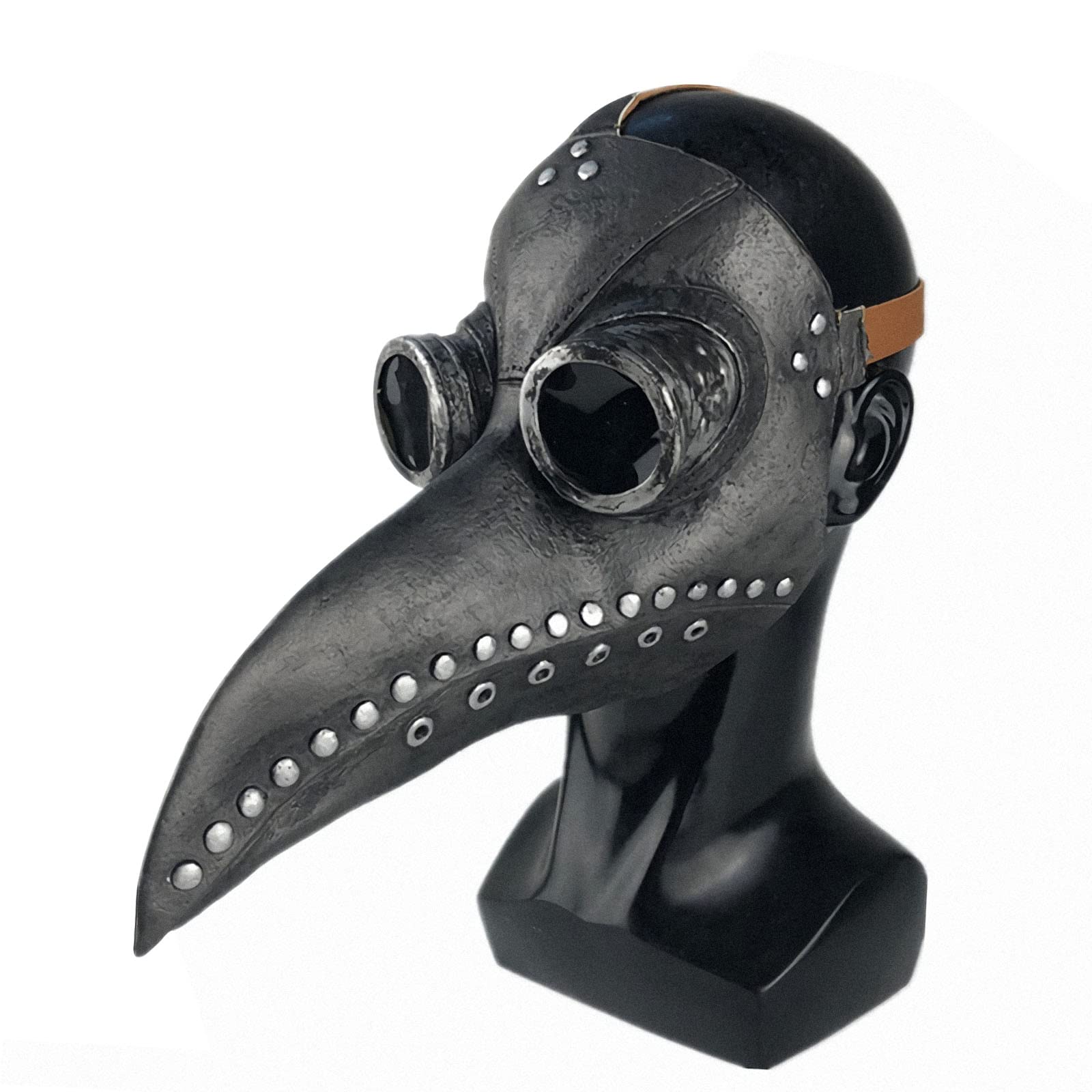 Halloween Peak Mask, Fake Skin Plague Doctor Mask, Long Nose Bird Plague Medical Costume Mask Halloween Party Cosplay