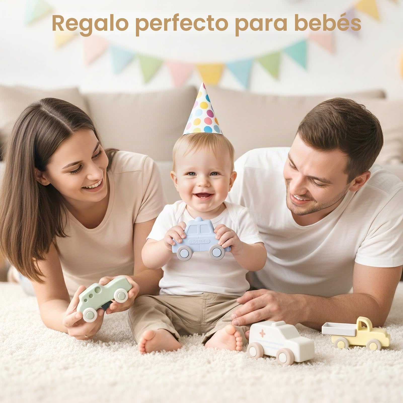 Vanplay Cars Juguetes Silicona Coche Bebe Juguetes Montessori Juguetes Niños 1 Año Garaje Coches Juguete Regalo Bebe 1 Año