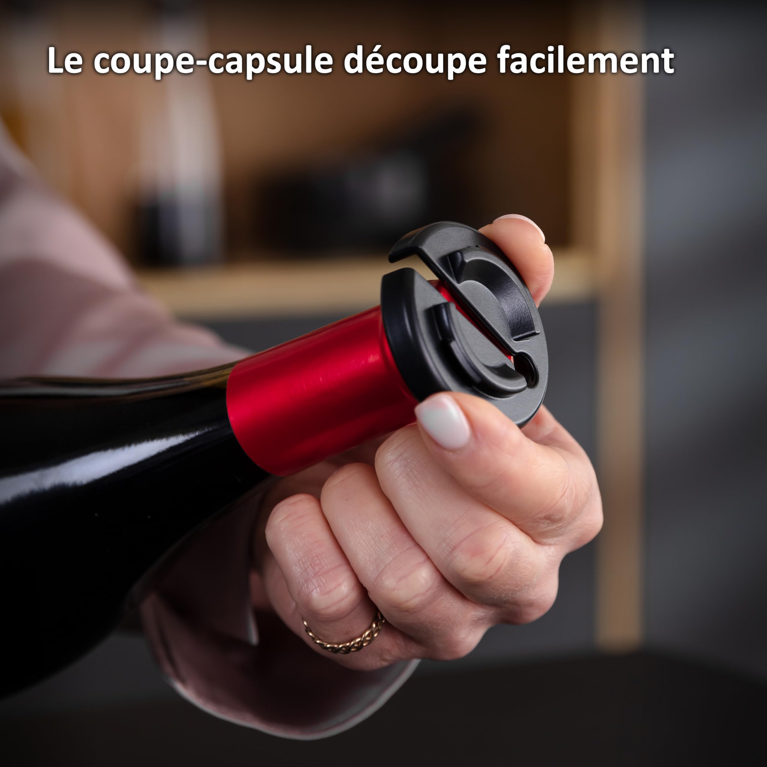 Haier Set de Sommelier - Comprenant un Ouvre-Bouteille Electrique Rechargeable - un Aérateur de vin et un bec Verseur Anti-Gouttes - un Coupe-Capsule - une Pompe à Vide - 2 Bouchons avec la date