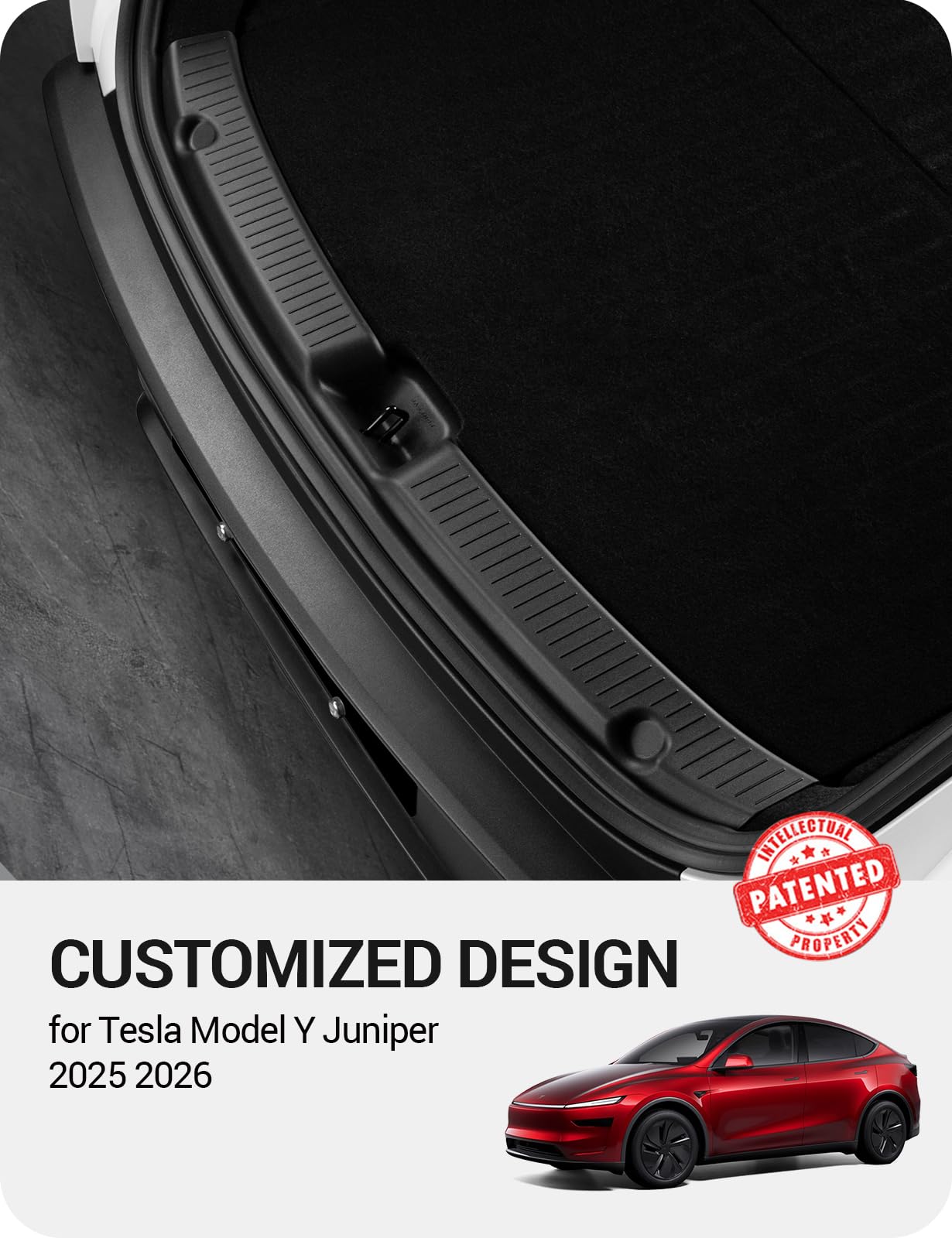 BASENOR Ochrona Zderzaka Tylnego Dla Tesla Model Y Juniper 2025-2026 TPE Czarny