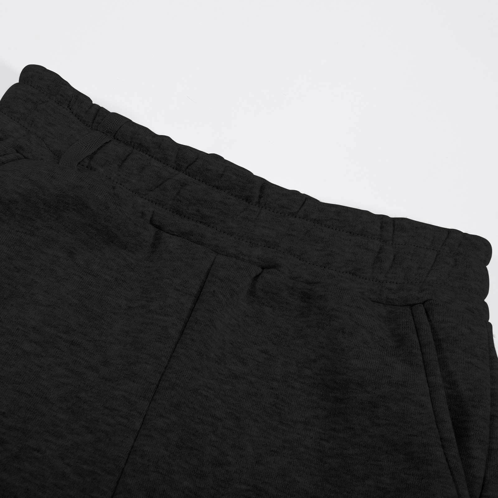 Pantalones de chándal holgados para niños adolescentes algodón cordón bolsillos pierna ancha cintura elástica