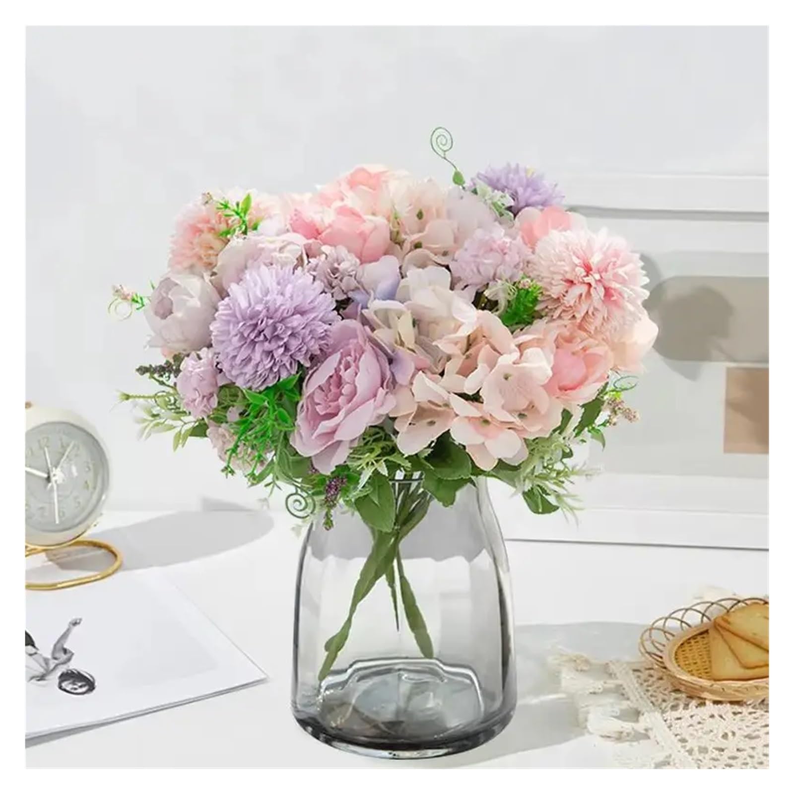 LXURY 2/4 pezzi fiori artificiali giorno matrimoni bouquet casa giardino arco decorazioni regalo fai da te