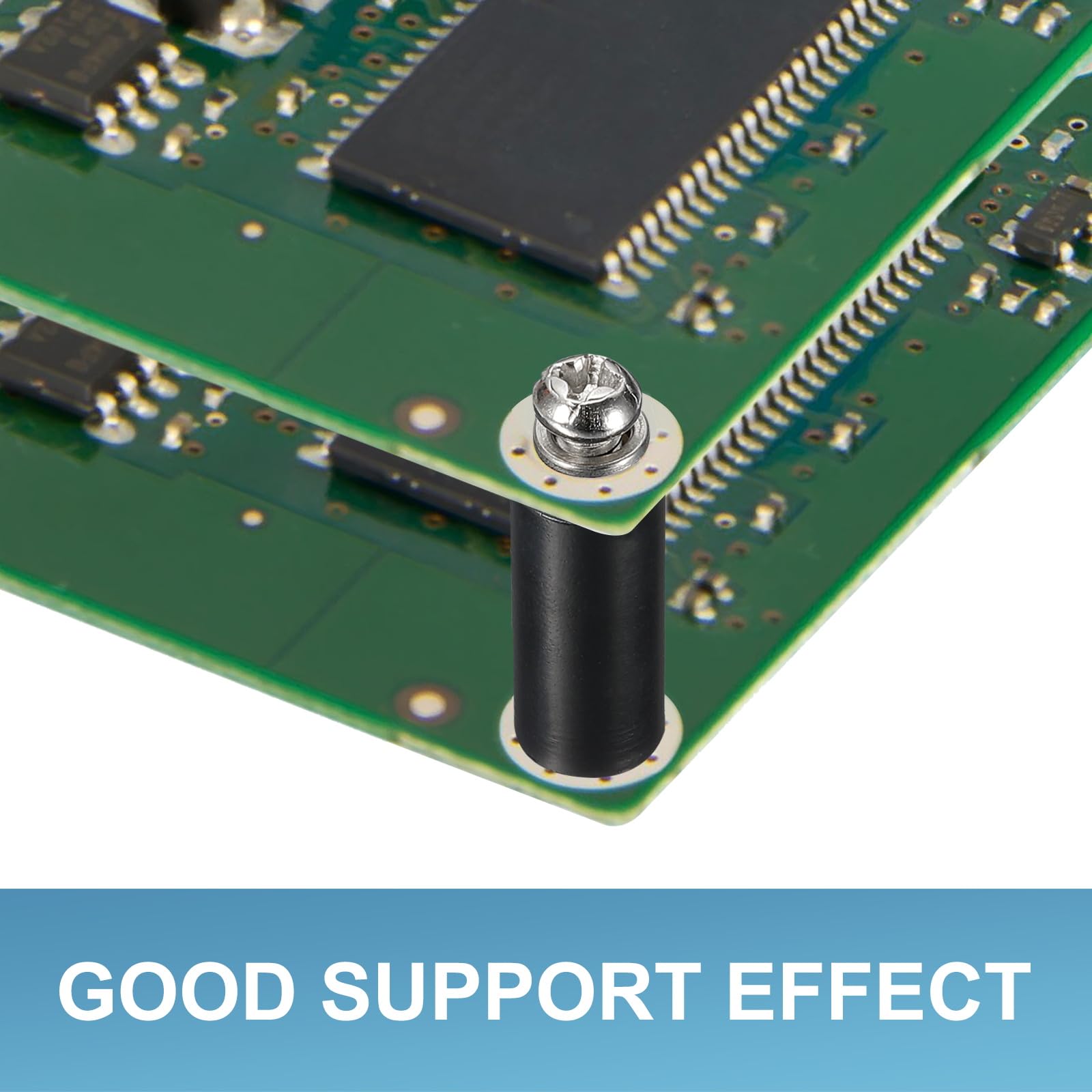 PATIKIL Espaciador De Soporte Para PCB, Paquete De 100 Unidades De 0.787 In/0.8 Pulgadas, Columna De Soporte De Altura De Soporte De Placa De Aislamiento De PCB, Soporte De Plástico Para