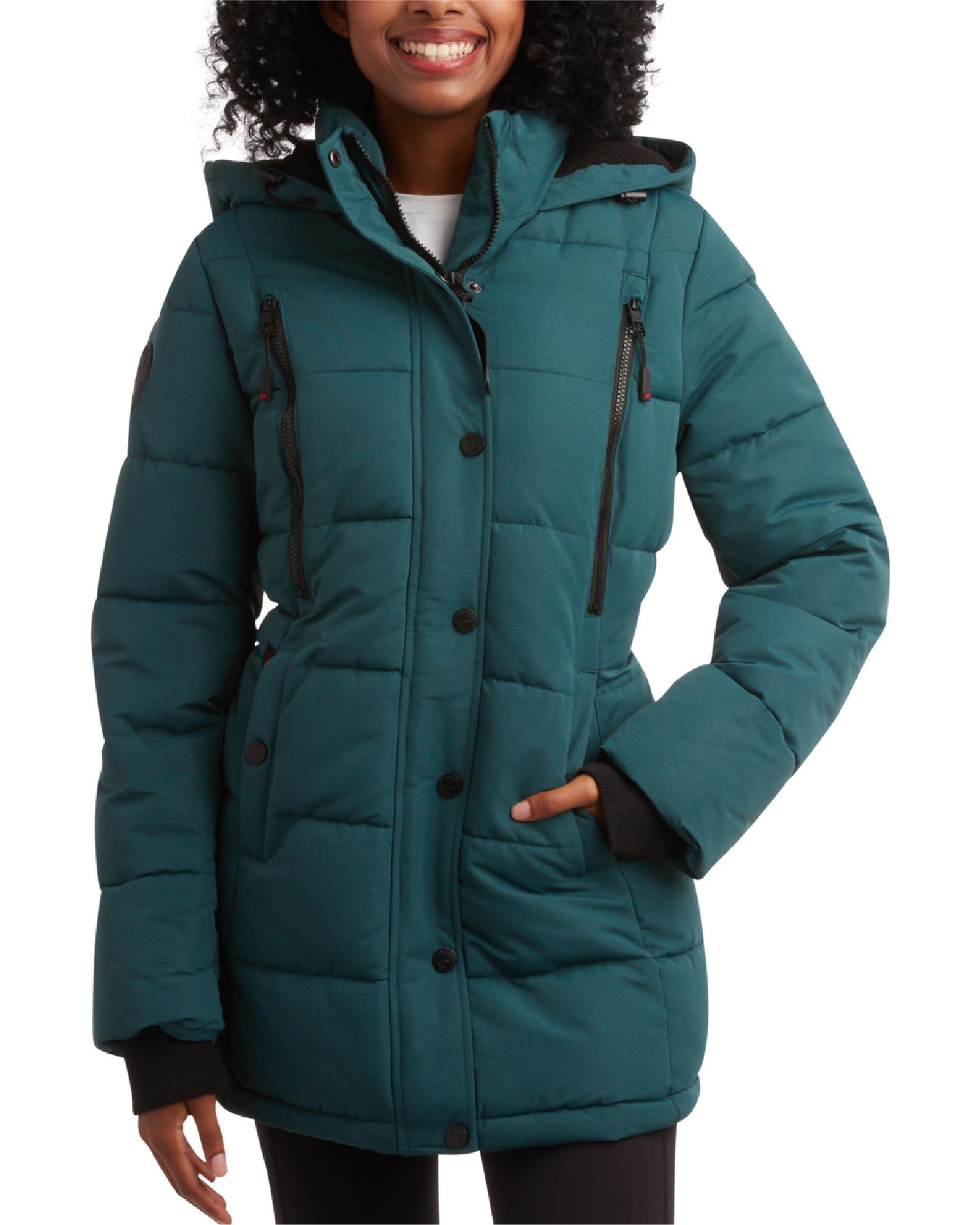 CANADA WEATHER GEAR Womens Winter Coat – Full Length Quilted Puffer Parka – Plus Size Heavyweight Maxi Jacket for Women, S-XL