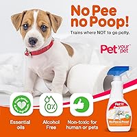 Vista 4 de Spray de entrenamiento para orinal para perros sin orina y caca - Spray no tóxico para evitar orinar y hacer caca - Spray natural sin marcas