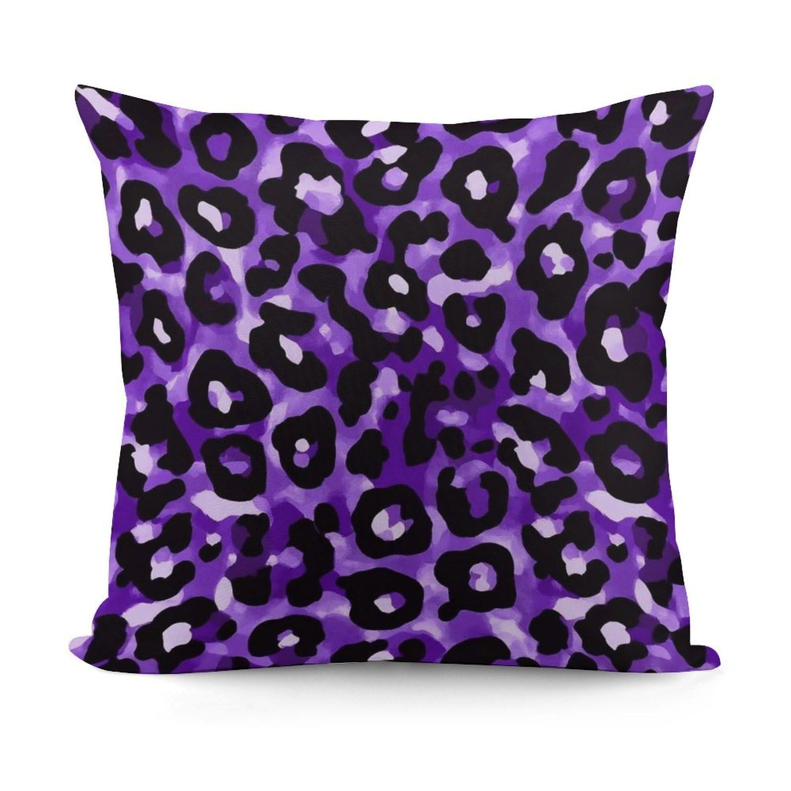 Smazdfxx Picture(478) Softffy Purple Cheetah Leopard Print Cushion Covers Throw Pillow Cover Modern Home Decor For Sofa Bedroom Pillow Shell