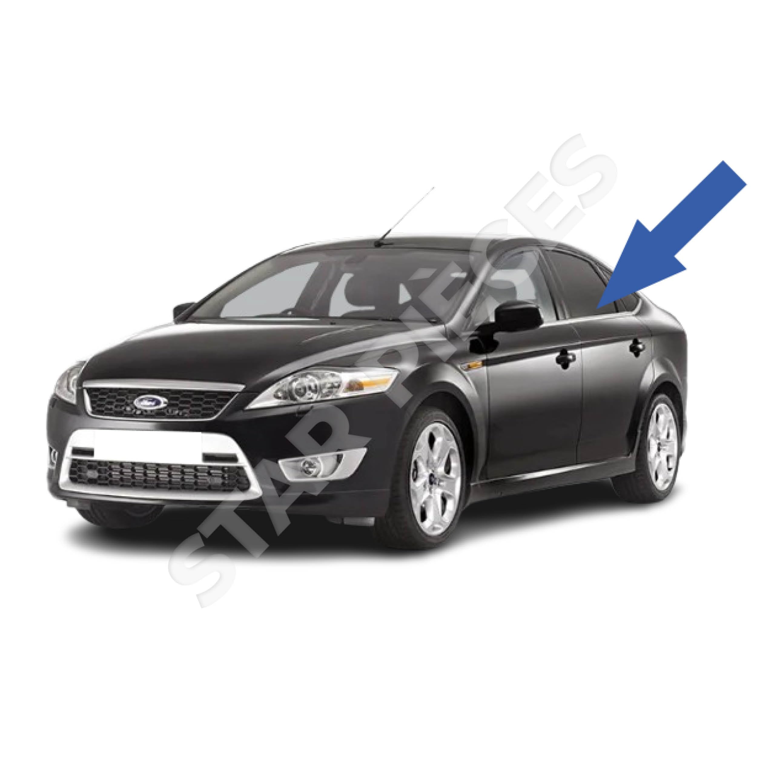 STARKIT PERFORMANCE Elevalunas compatible para Mondeo 4 (BA7) (2007-2015) TRASERO IZQUIERDO (trasero conductor). 1461680, 1523714, 1736497, 1776599