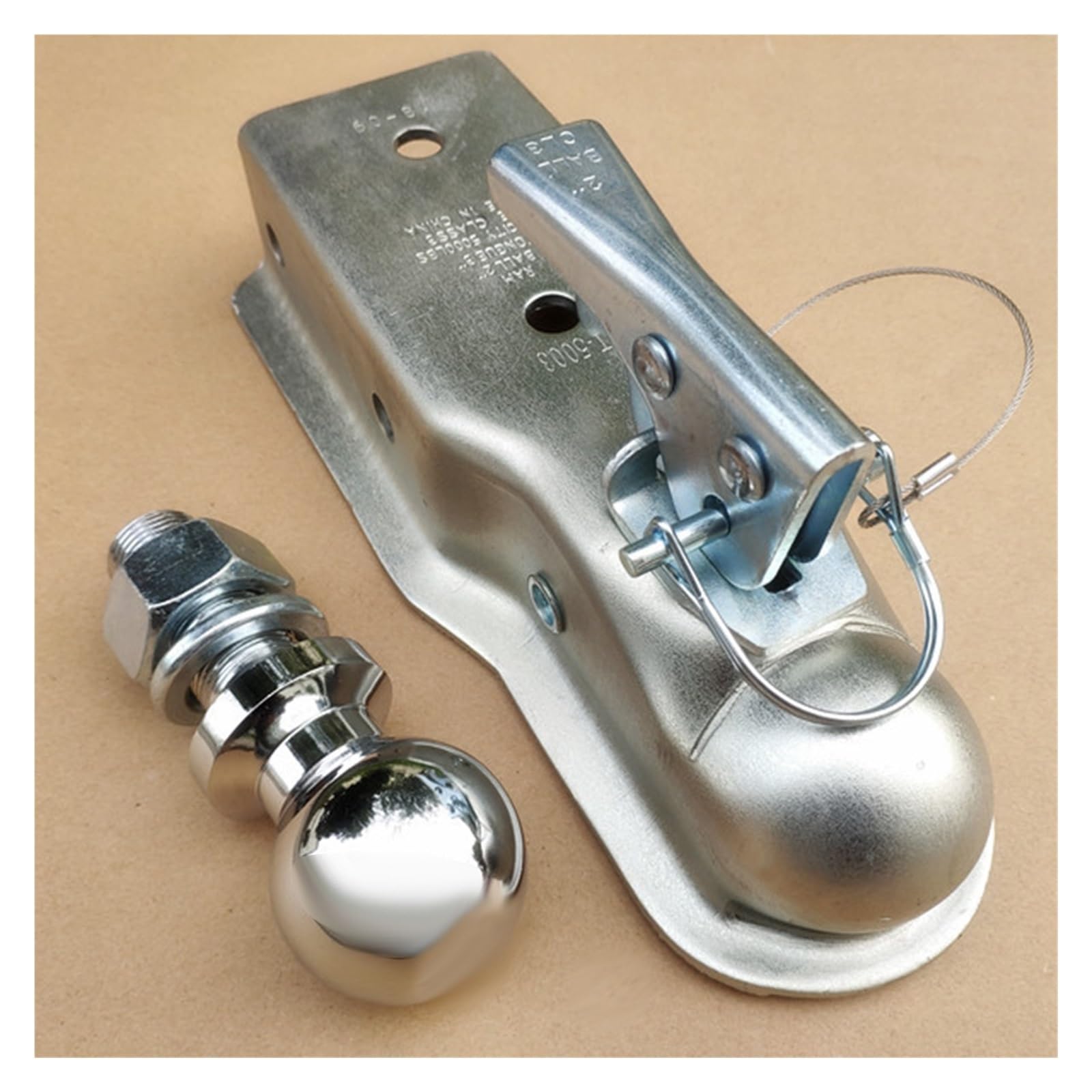 Receptor de enganche de remolque Acoplador De Remolque Acoplamiento De Bola De Enganche De 2 X 2 Pulgadas Lengua Recta 3500 Lbs Piezas De Vehículos Recreativos Accesorios Las uniones soldadas son sóli