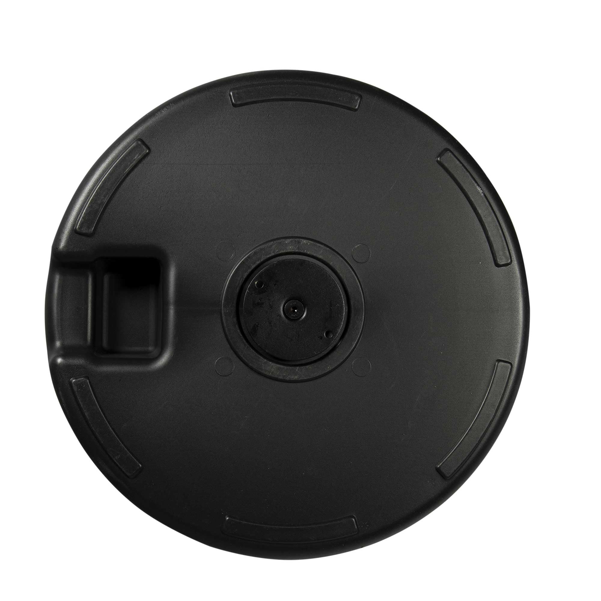 WERKA PRO Pied de Parasol Droit HDPE Mât Ø38-48 mm Ø51 x 34 cm Noir