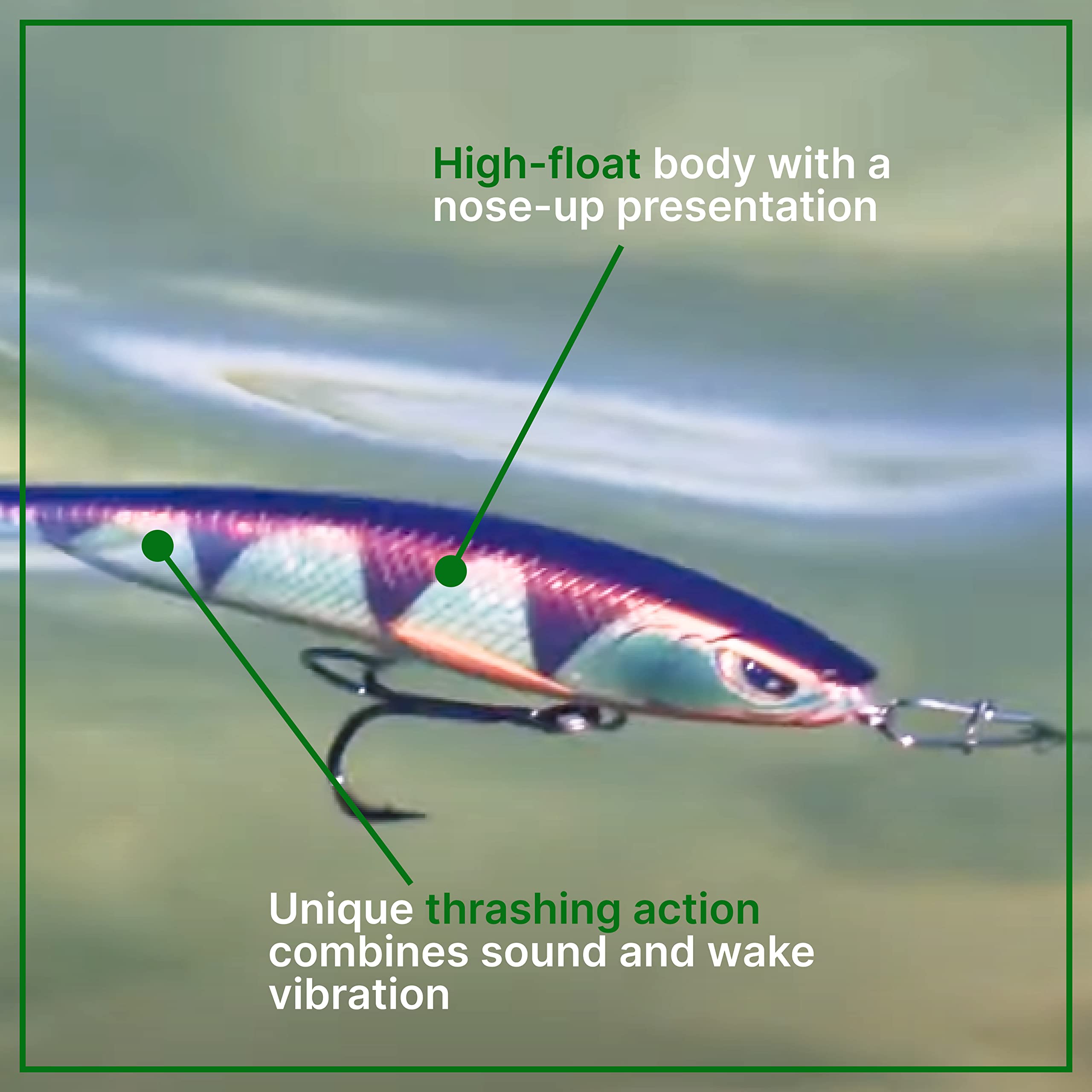 Freedom Tackle Clacking Topwater Mischief Minnow