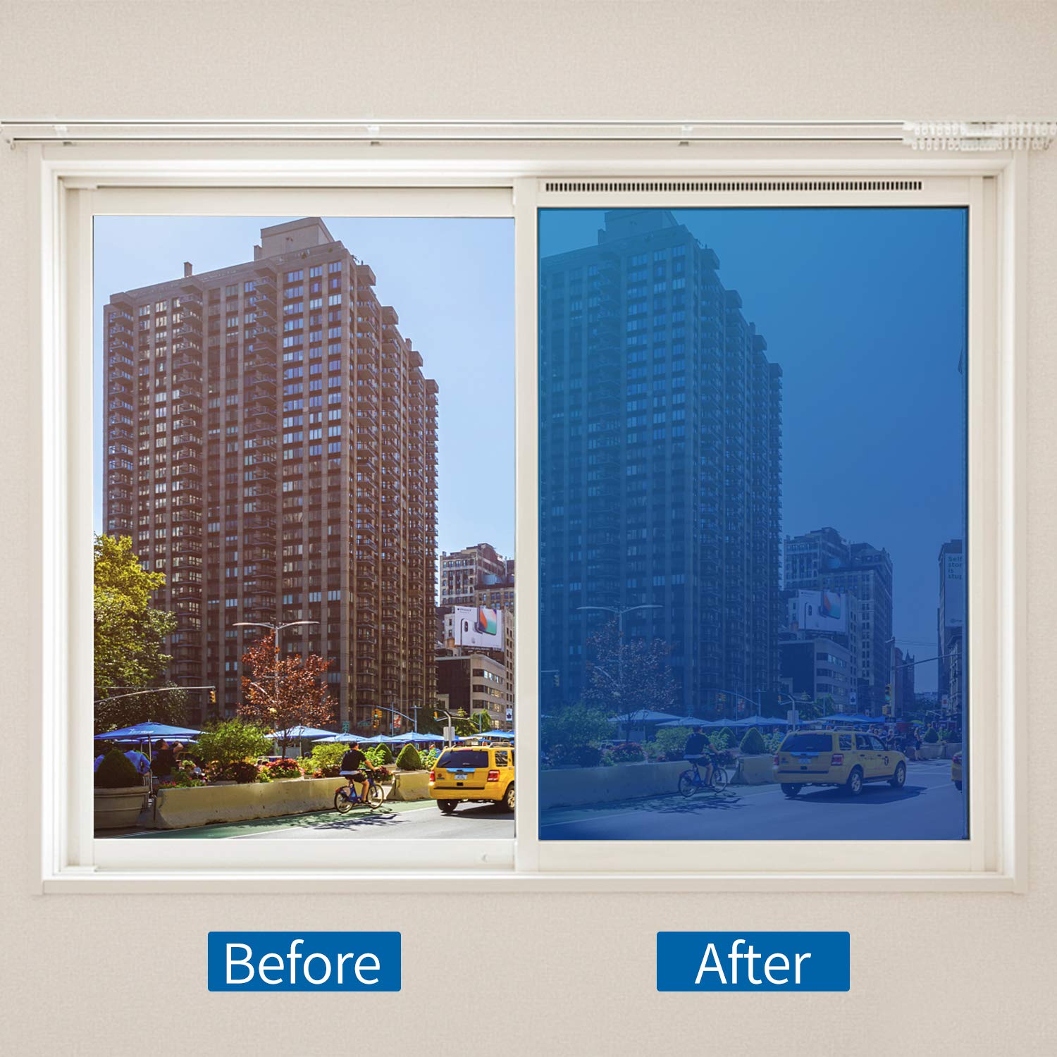 FENTIS Een manier zilveren spiegel glas film reflecterende raamfilm warmteregulatie anti-UV venster bruine tint zonneblokkering raamsticker zonnecontrole isolatie gespiegelde rol voor thuis en op FENTIS Een manier zilveren spiegel glas film reflecterende raamfilm warmteregulatie anti-UV venster bruine tint zonneblokkering raamsticker zonnecontrole isolatie gespiegelde rol voor thuis en op