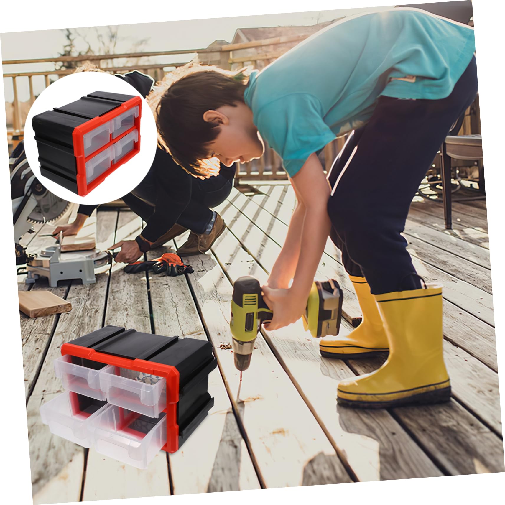 DOITOOL Baúl De Electrónica Caja De Almacenamiento Para Herramientas Organizador De Hardware