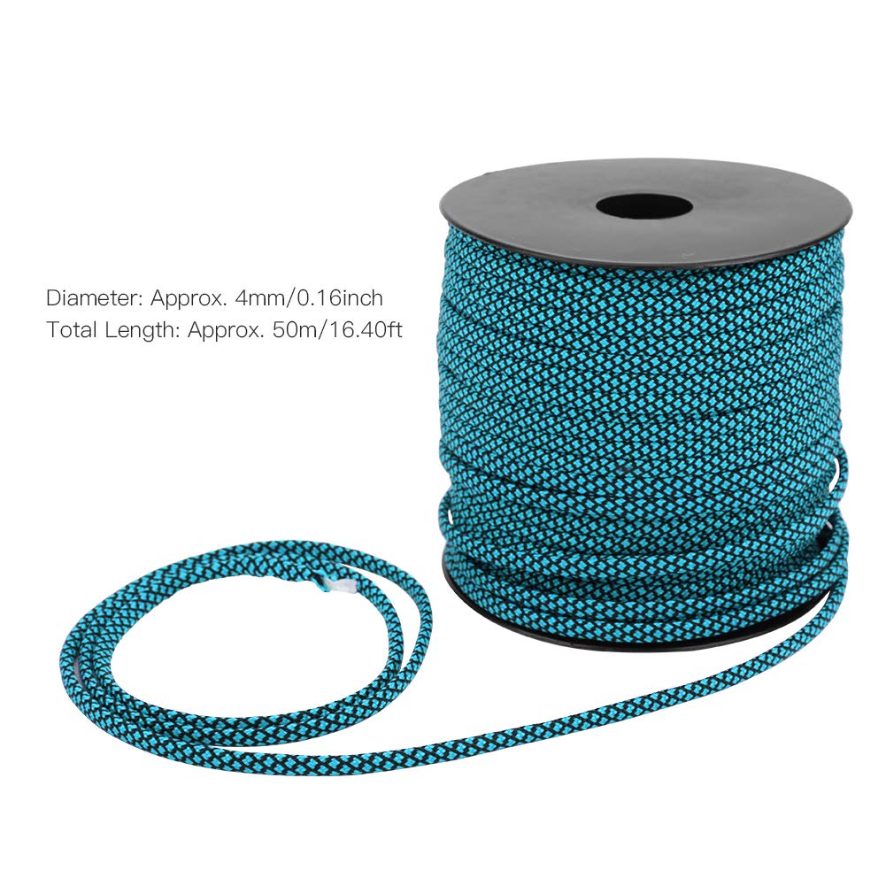 MAGT Core Paracord, 50 m, 4 mm grubości, 7-rdzeniowy, paracord, ratownictwo, smycz do namiotu, lina kempingowa, do plecionek bransoletek na zewnątrz, kolor niebieski