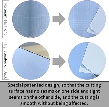 iMAT Flip Cutting Mat A2. Double-Sided, Foldable, CM Grid, Light Green | CM grid front and dot back for consistent metric measuring. Large 18 x 24 workspace, ideal for crafts, sewing, and DIY