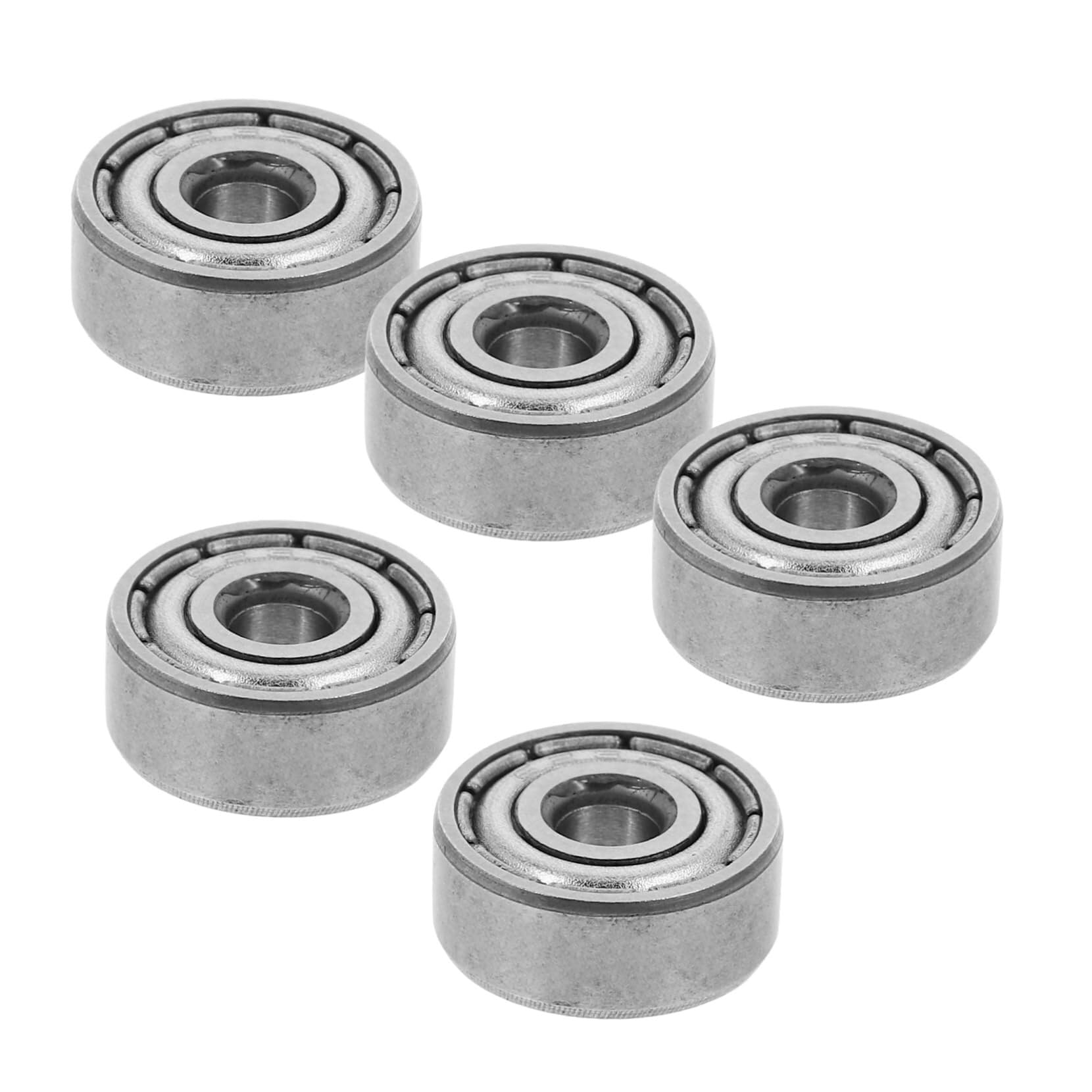 Soywim One Color Bearing, 5Pcs 623Zz Bearing Deep-Groove Bearings Radial Deep Groove 608Zz Ball 3D Printer Extruder Silver Wear Resistance