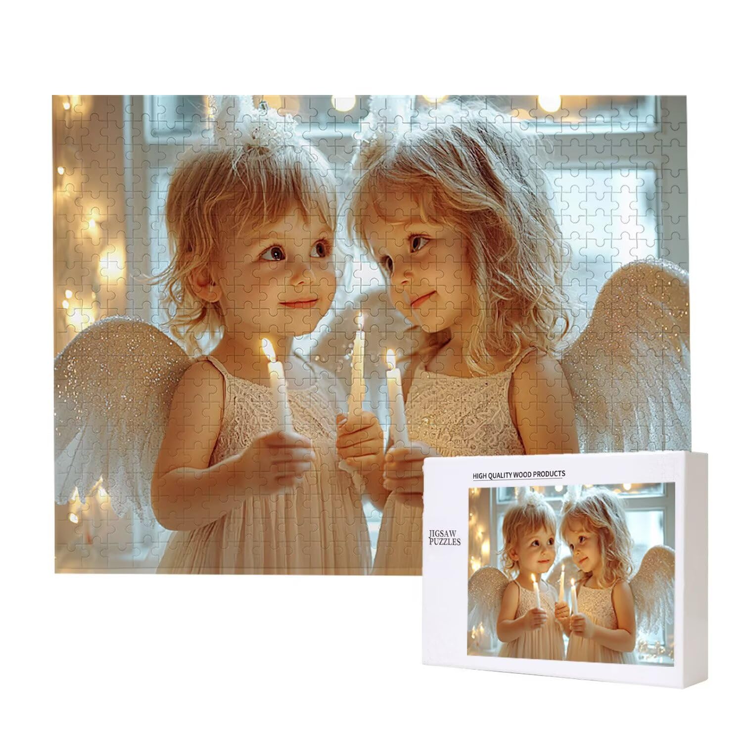 1000 sztuk puzzli, anioł 1000 sztuk puzzli dla dorosłych, prezent rocznicowy, prezent świąteczny, dekoracja domu, zapobieganie zwyrodnieniu mózgu u osób starszych v-810