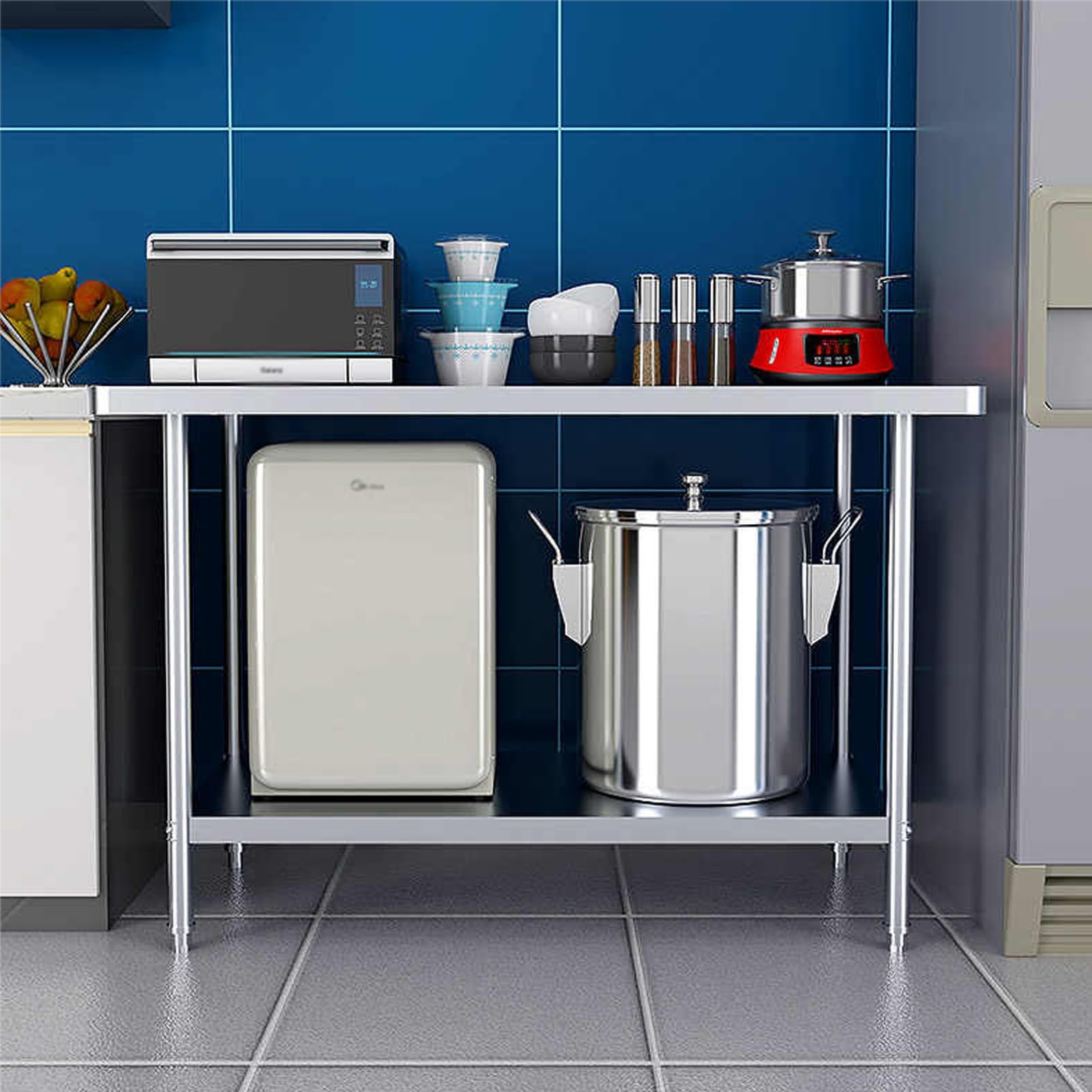 Zubereitungstische, Küchen-Catering, deckt Privatküchen, Restaurants(130 * 60 * 80cm/51.1 * 23.6 * 31.5in)