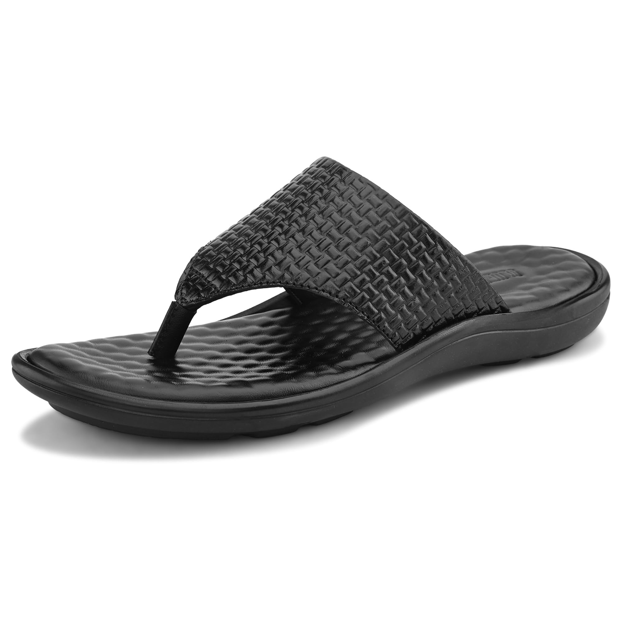 blue leather by centrino Sandal for Men | Grip Insole for Stability | Traditional Look with Leather made | Comfortable Casual look sandal for Men's (4053)-picture-45