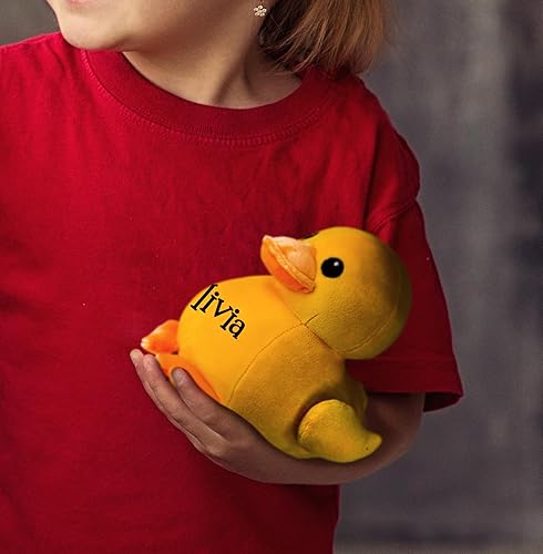 Miniatura 4 de Fiesta Toy Peluche de pato amarillo, regalo de recuerdo con nombre personalizado