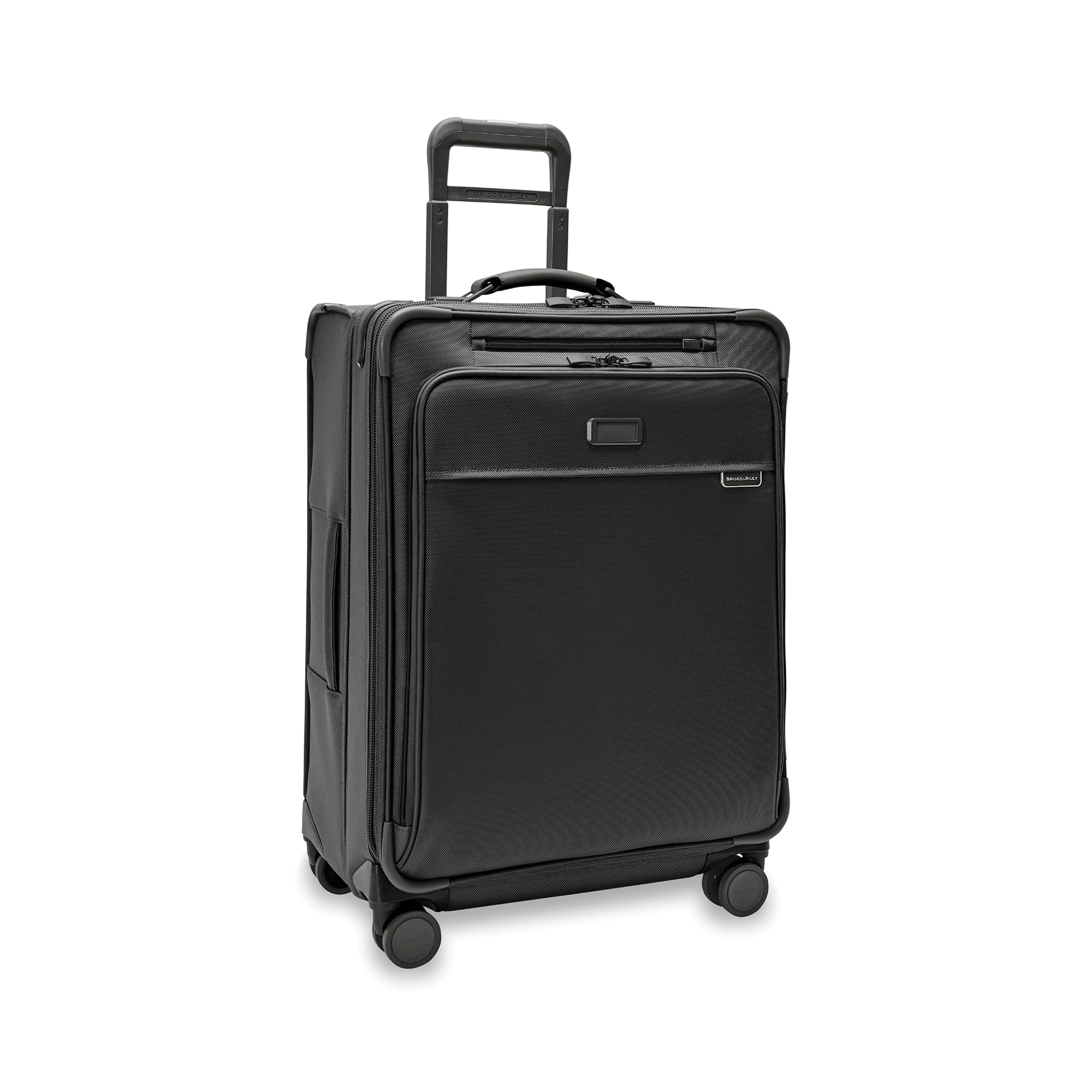 Briggs & Riley 26" Medium Expandable Spinner - Checked Luggage for Travel, Suitcases with Wheels, Softside Rolling Bag for Men & Women, Self-Repairing