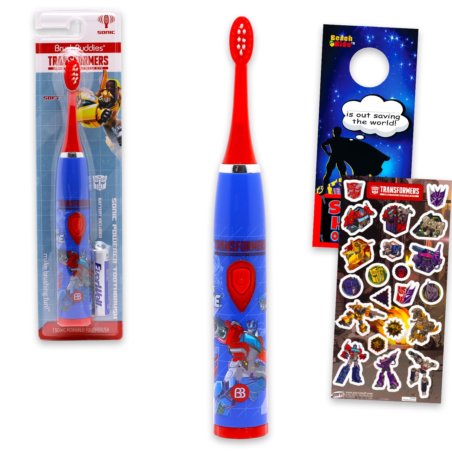 Transformers Oral Care for Kids Bundle - Spazzolino elettrico Transformers