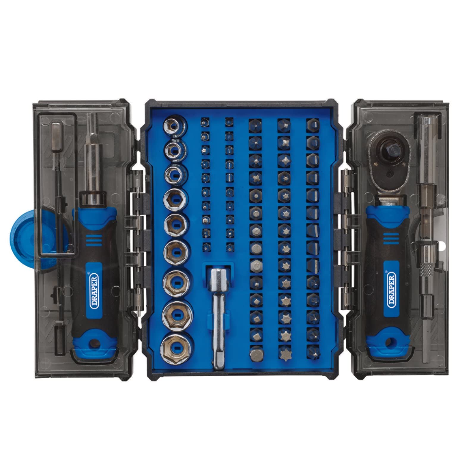 Draper Ratchet And Screwdriver Bit Set (78 Piece) Each 79 28029