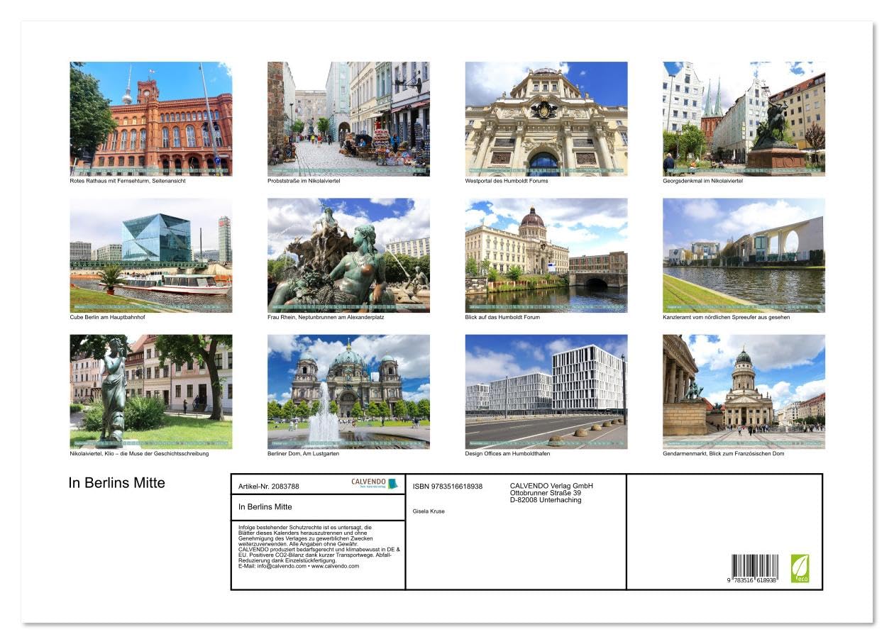 In Berlins Mitte (Wandkalender 2026 DIN A2 quer), CALVENDO Monatskalender: Die deutsche Hauptstadt rund um das Nikolaiviertel (CALVENDO Orte)