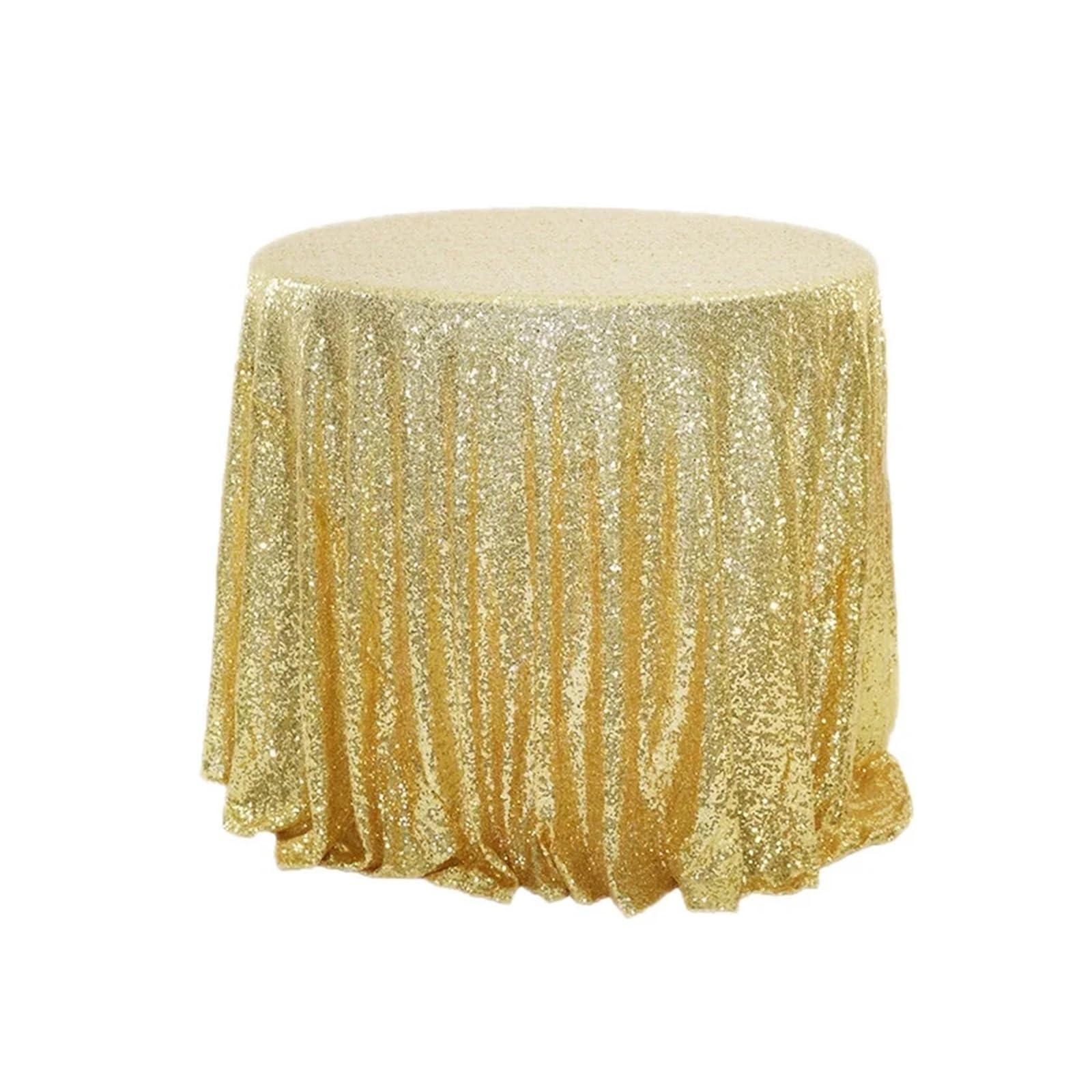 EKalgretrA Sequin Tablecloth Sequin Tablecloth Round Sparkly Table Cover Glitter Overlay for Party Dinner Festival Wedding Exhibition(Color 1,120cm)