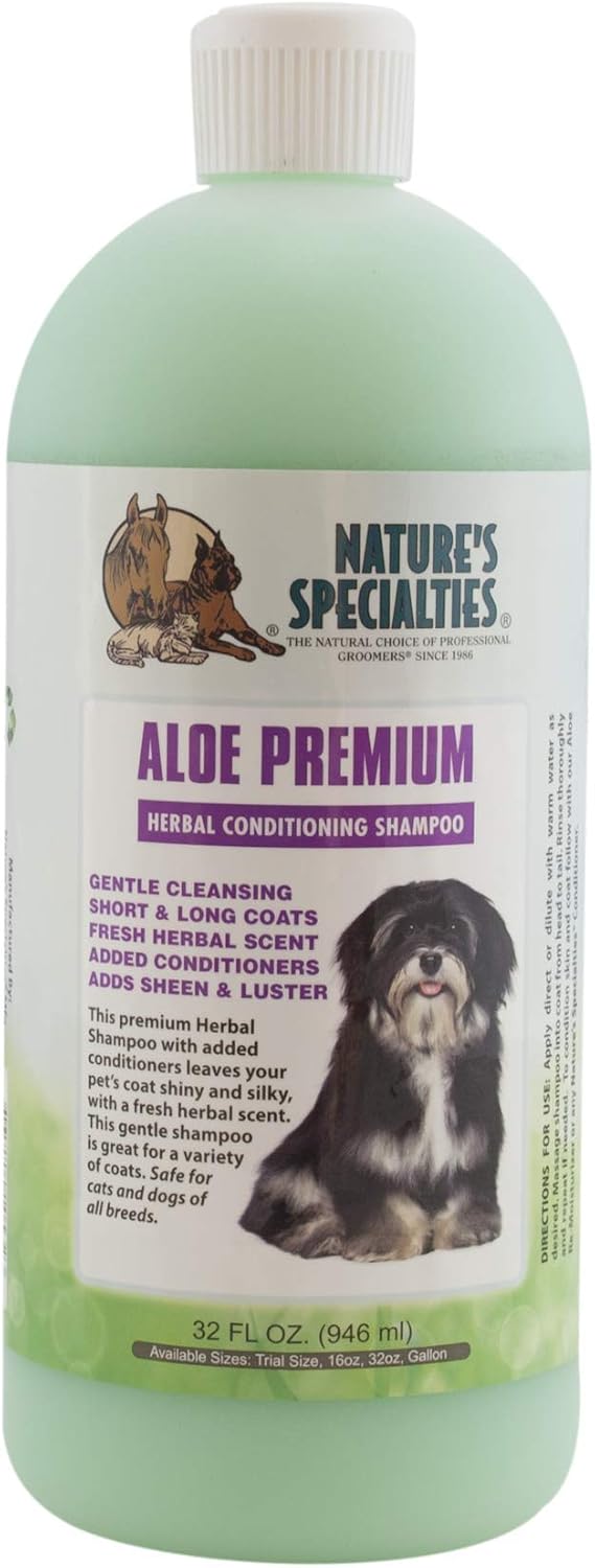 Nature's Specialties Aloe Premium Ultra Concentrated Dog Shampoo Conditioner for Pets, Makes up to 4 Gallons, Natural Choice for…