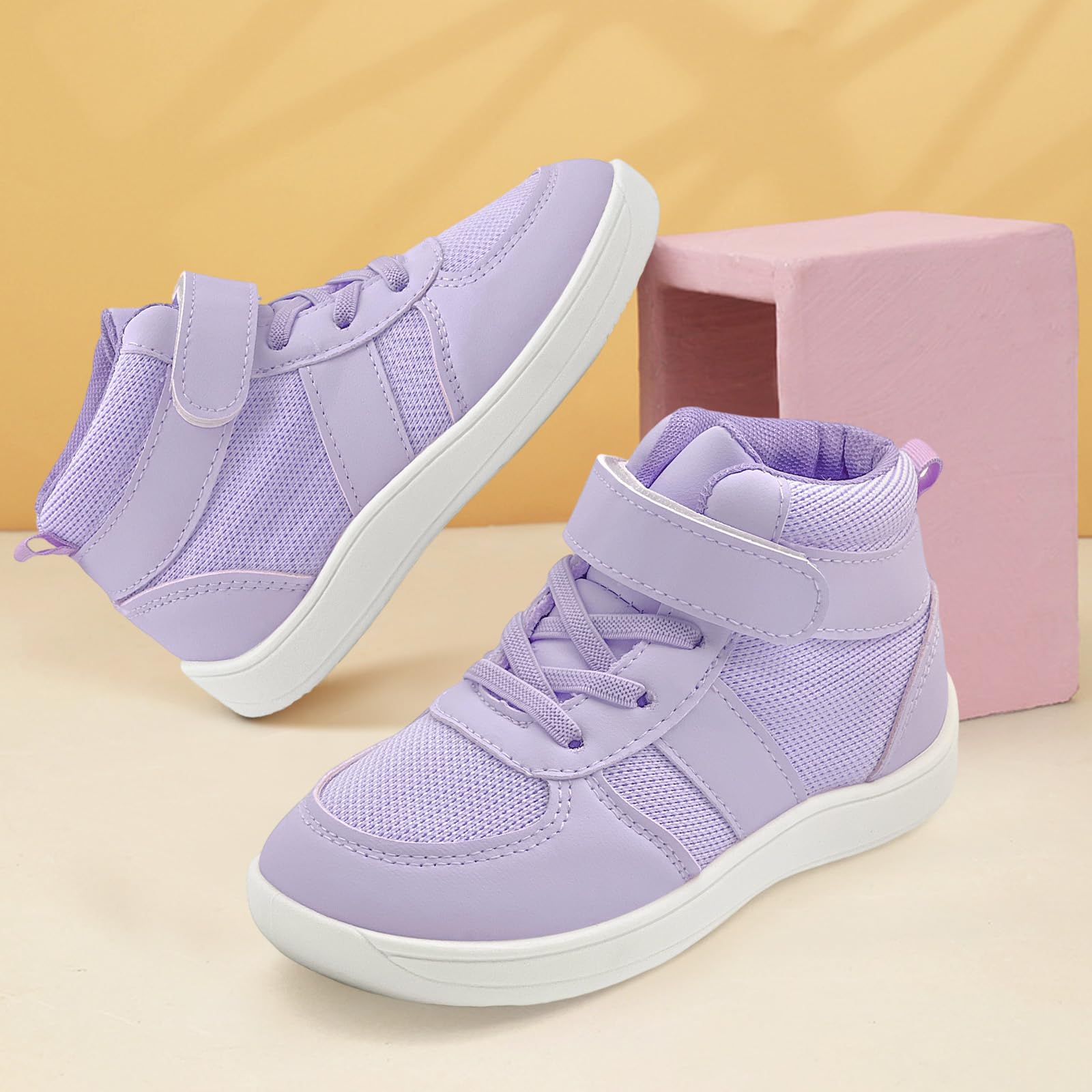 Barefoot Buty dla dzieci, dziewczynek, minimalistyczne, wysokie, szerokie trampki, buty do biegania, oddychające, antypoślizgowe
