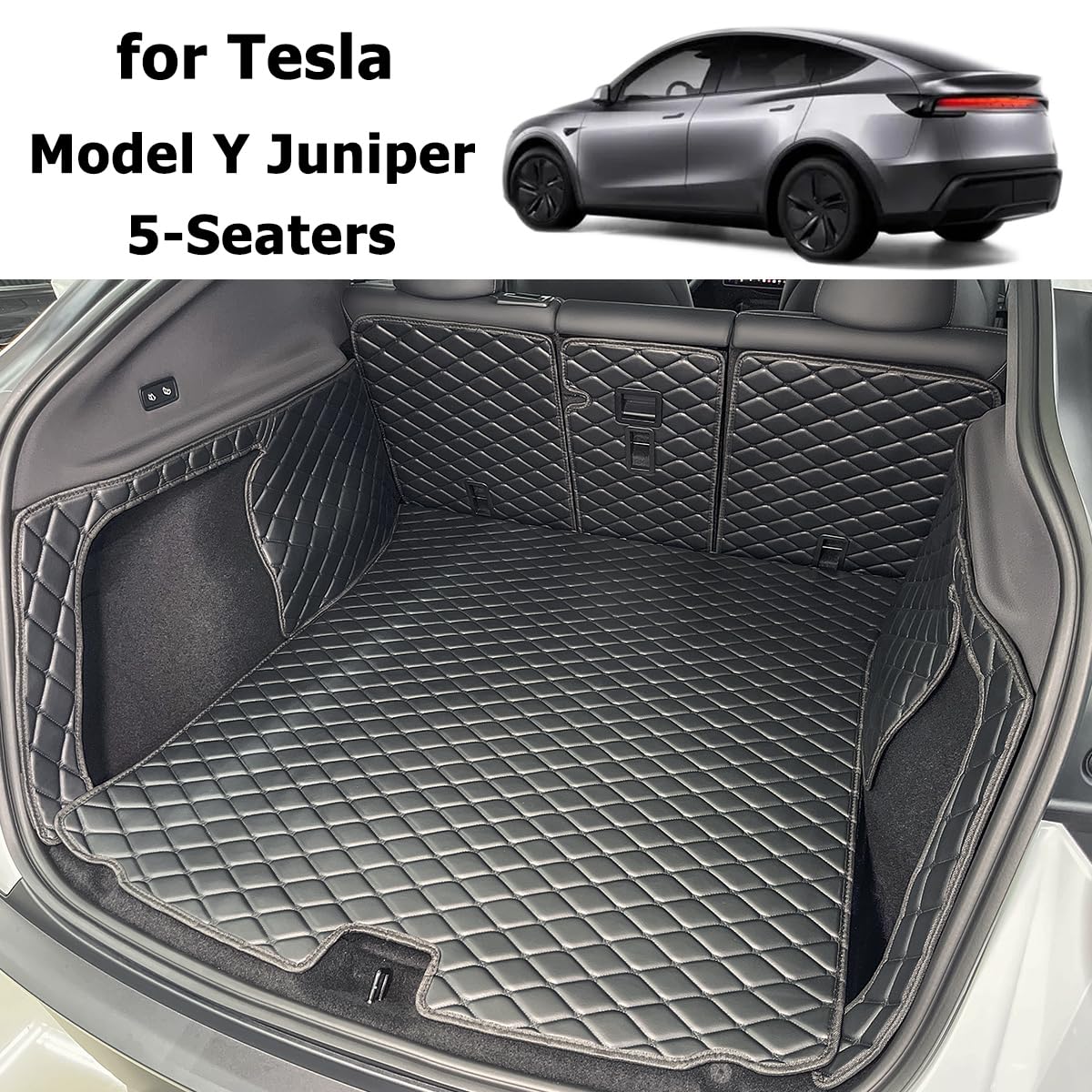 Kofferraumwanne für Tesla Model Y Juniper 2025-2026 (5-Sitzer) | Kofferraummatte Kofferraumabdeckung