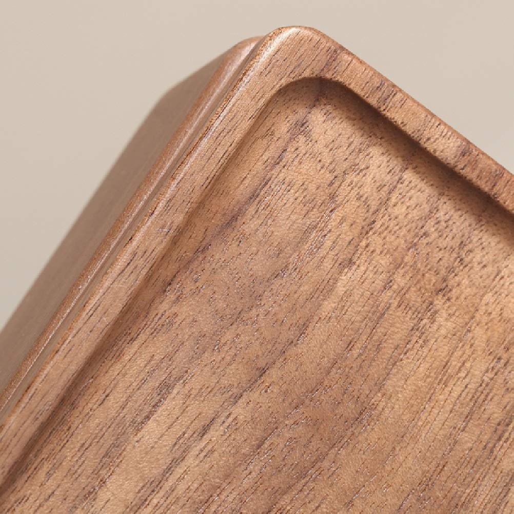 Kleine Schmuckschatulle aus Holz, Aufbewahrungsorganisator, Reise-Holz-Samt-Halsketten-Ohrring-Schmuckkästchen