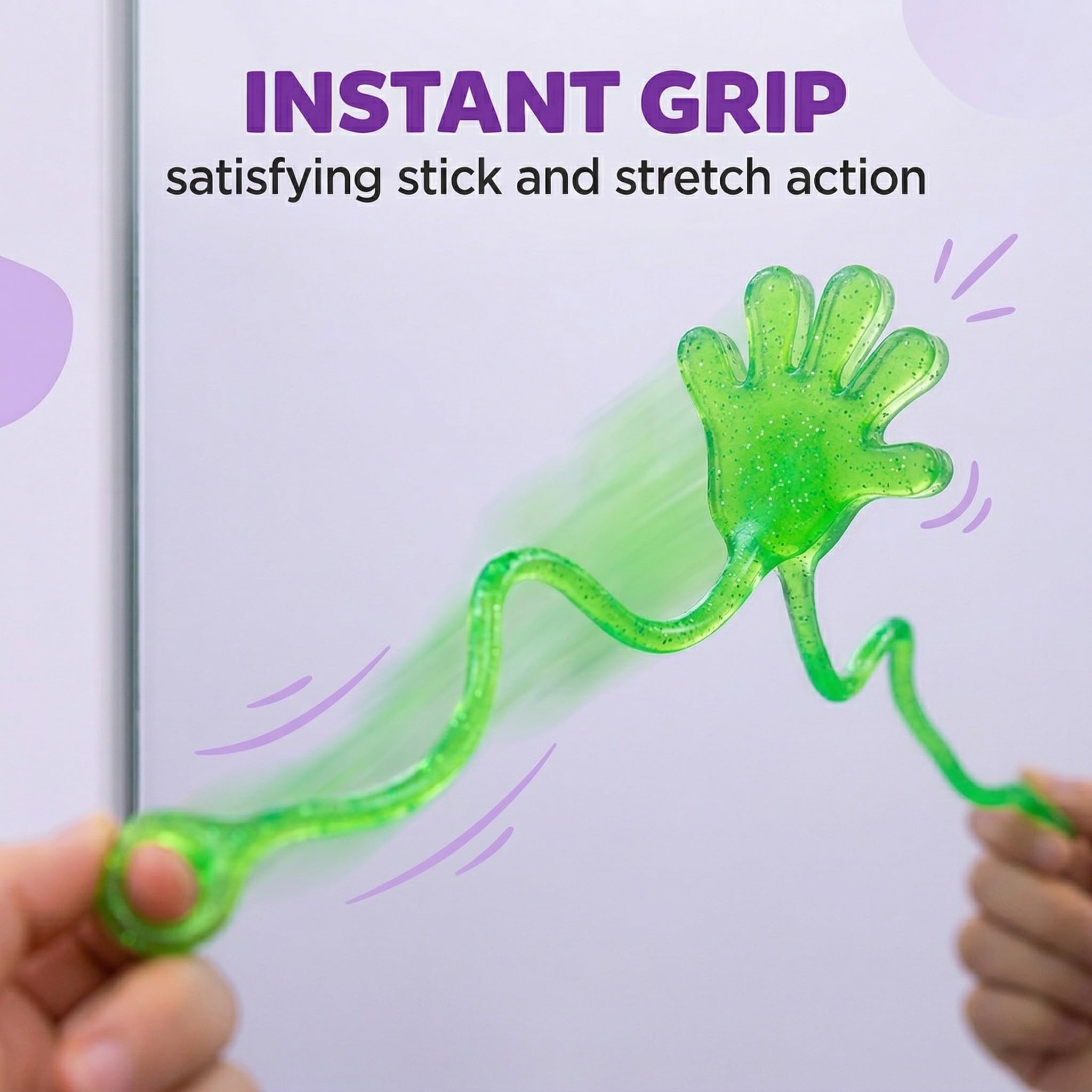 20 Pezzi Colorato Sticky Hands Giocattoli, Mani appiccicose Giocattoli per Bambini, Giocattoli per Feste, Giocattoli di Decompressione per Ragazze e Ragazzi, Colori Casuali