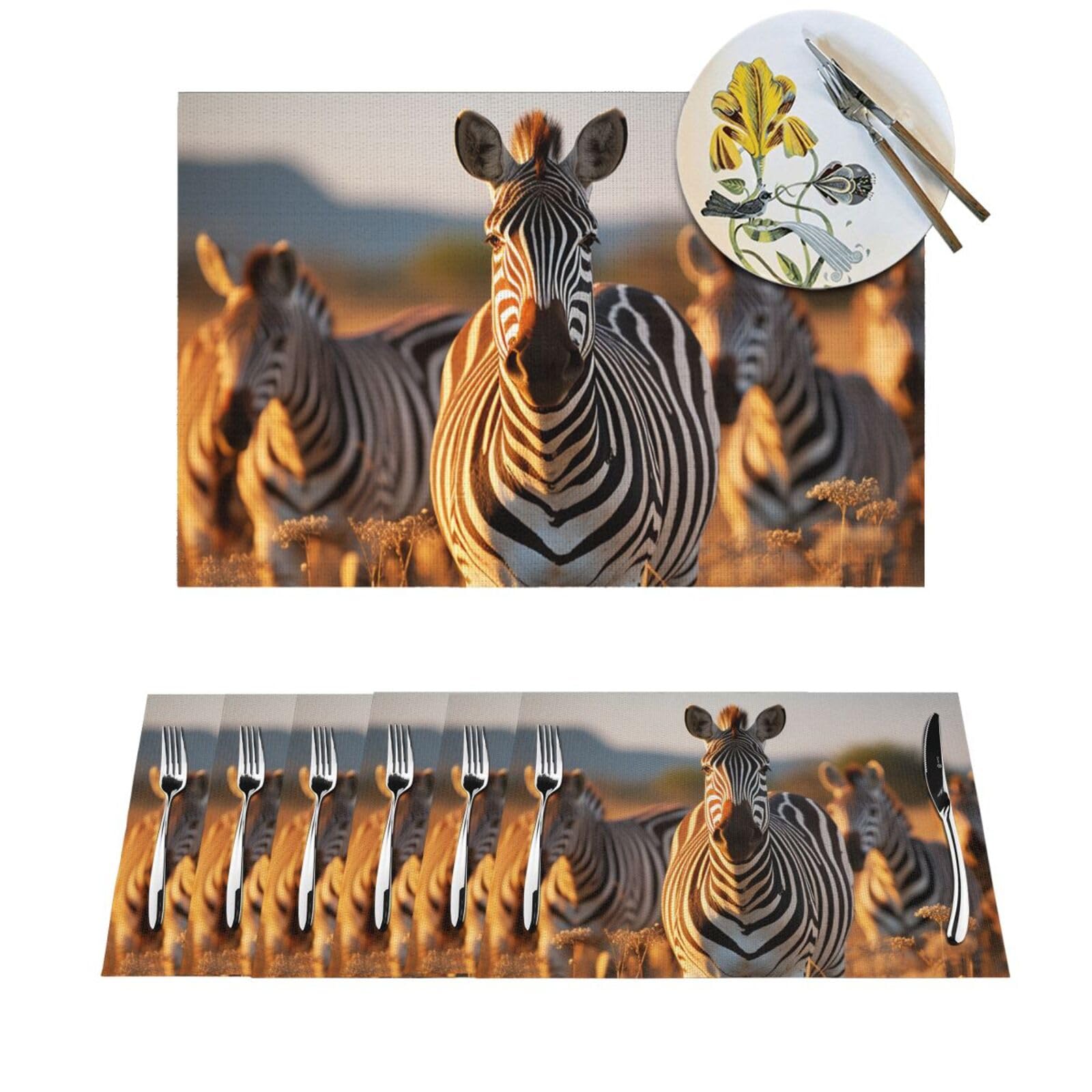 Sets de table en PVC antidérapants et lavables résistants à la chaleur