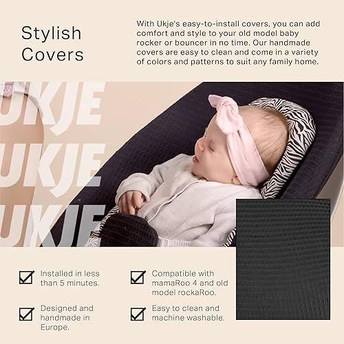 Miniatura 2 de UKJE Funda protectora para balancín para bebé, compatible con el modelo anterior a 2022 MamaRoo 4 de 4moms MamaRoo 4 - Funda para columpio para