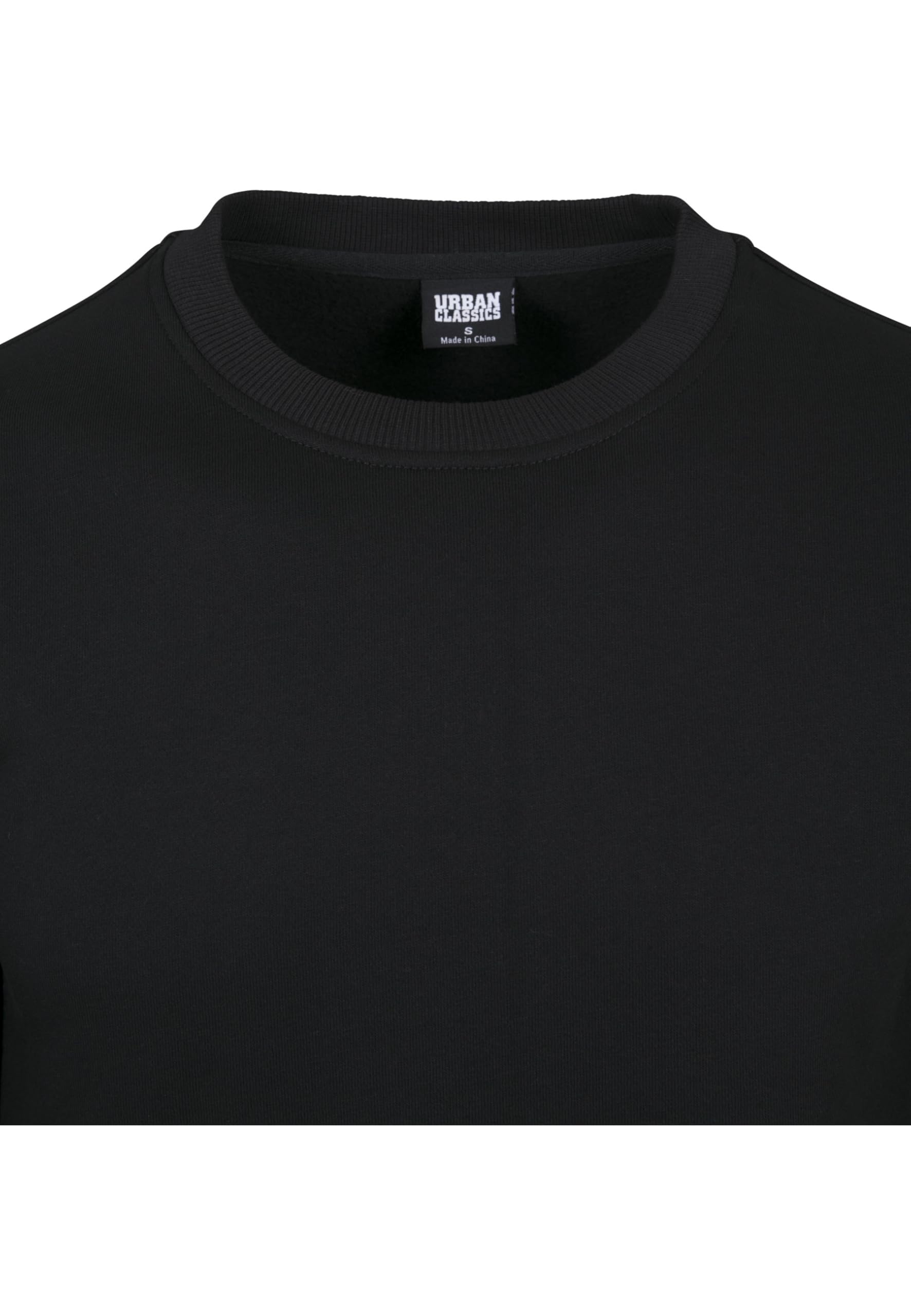 Urban Classics Basic Terry Crew Hombre Sudadera Aceituna Regular