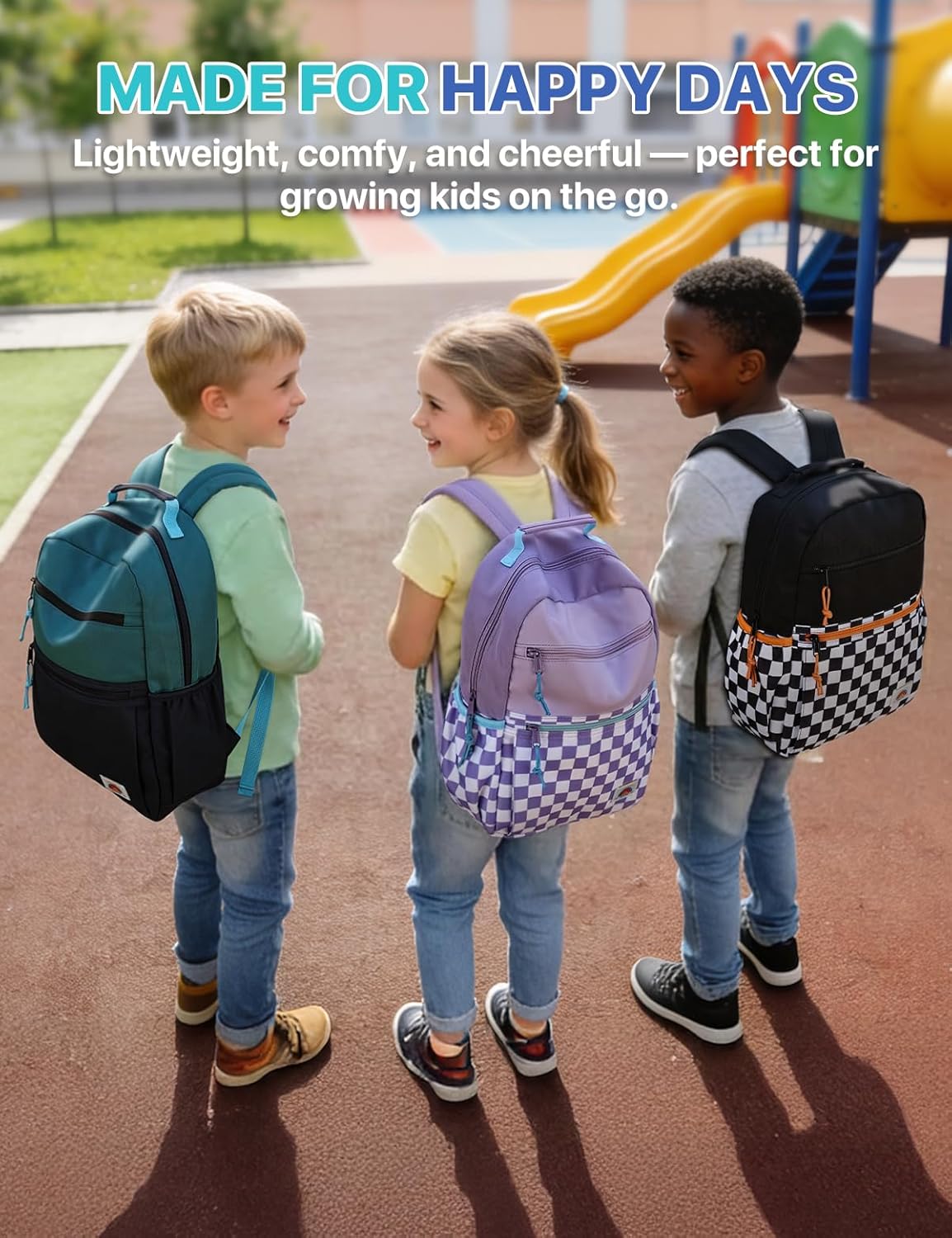 VASCHY Toddler Backpack, Boys Lightweight Plain Color-block Small Kids Backpack Bookbag for Preschool/Kindergarten/Daycare/Travel Navy Green - Image 2