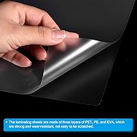 Vista 4 de PATIKIL Bolsas de laminación térmica, 100 hojas de laminación transparentes de 3 mil, 5.3 x 3.7 pulgadas, bolsas laminadoras para máquina