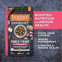 Vista 6 de Instinct Raw Boost Indoor Health Receta sin granos con pollo real natural seco para gatos, bolsa de 5 libras