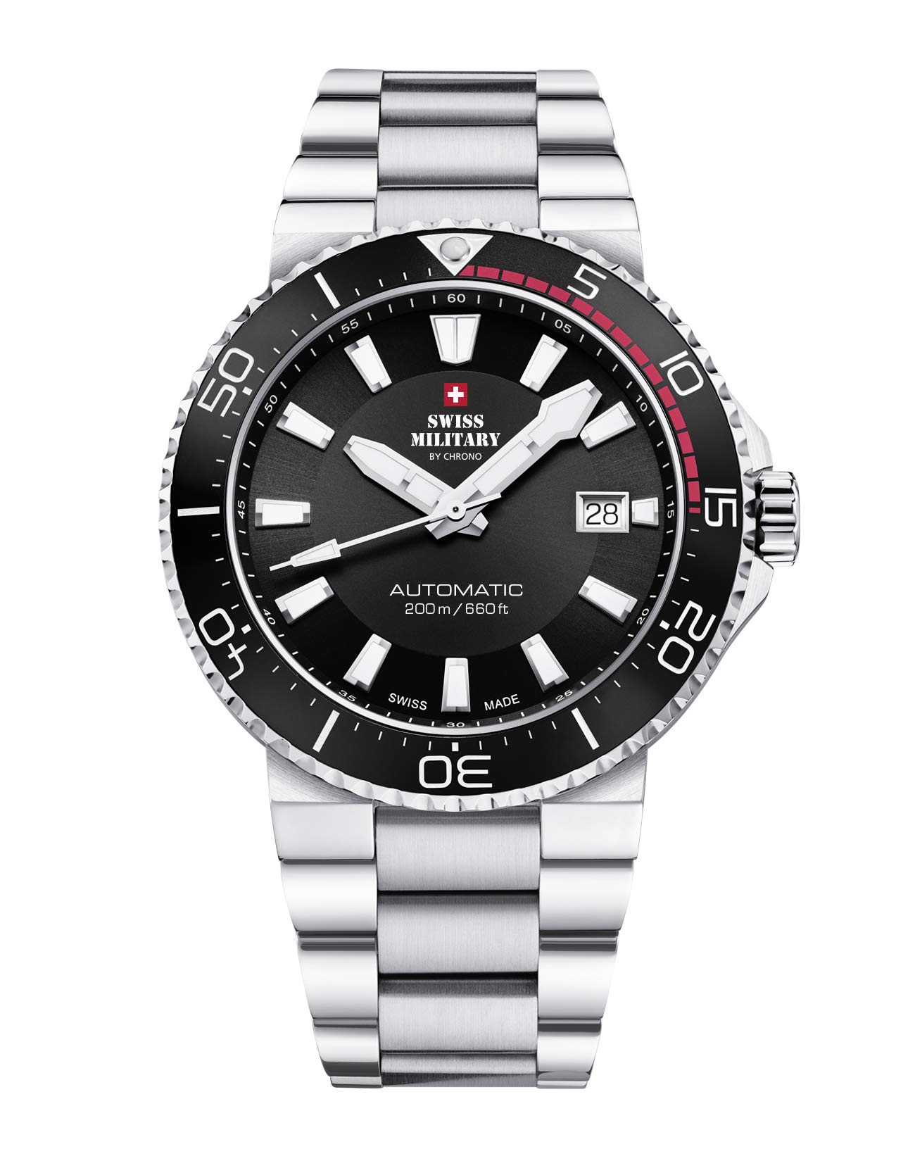 Swiss Military By Chrono Mens Diving Watch Analogue With Automatic