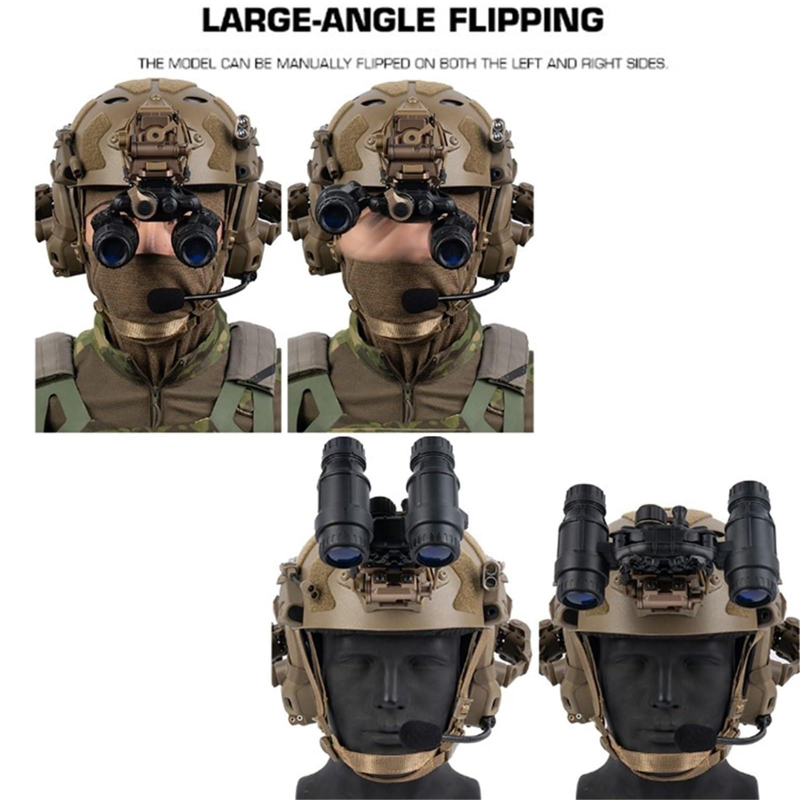 Taktischer Helm Nachtsicht Dummy Modell, Nicht Funktionales NVG Binokular
