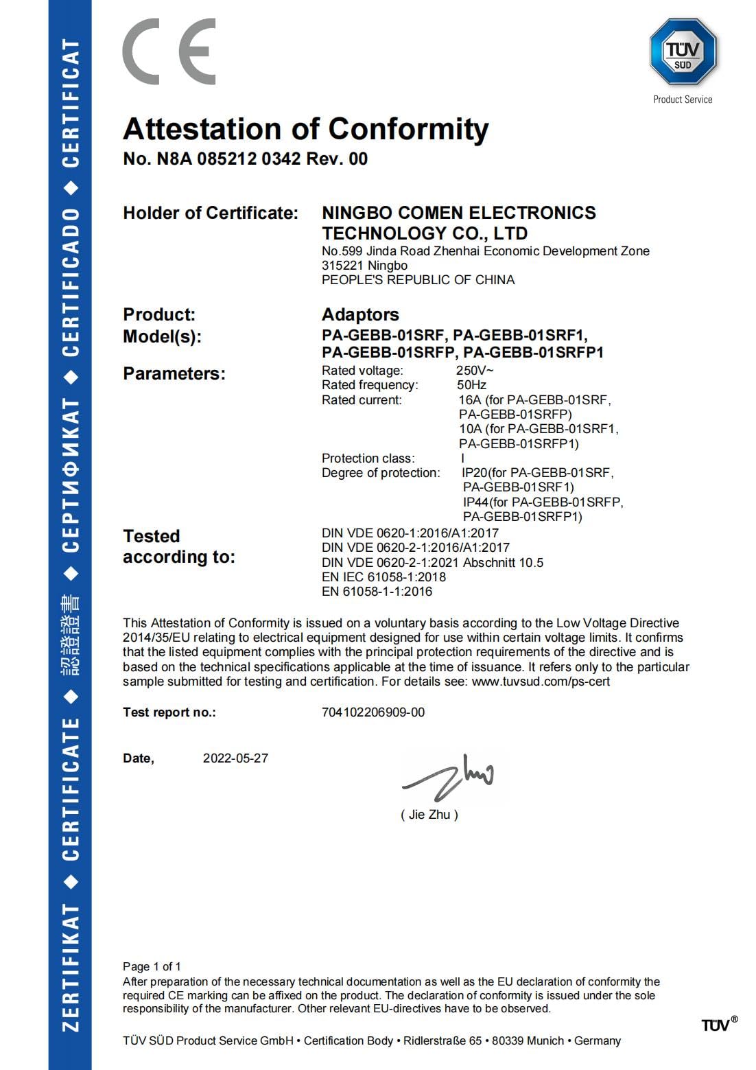 UCOMEN Prese Con Telecomando, 5 Prese Con 2 Telecomandi, 2300 W, Portata 30 M, Set Di Interruttori, Funzione Autoapprendimento Per Elettrodomestici, Bianco