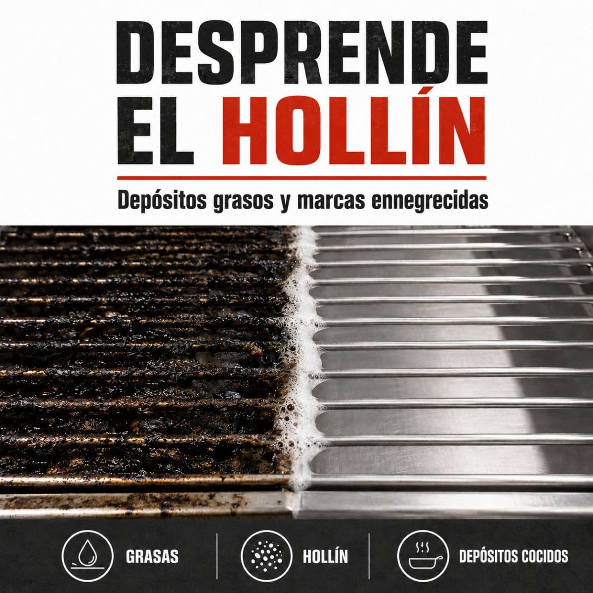 Limpiador Desengrasante Grasas, Cocina, Campana, Barbacoa, Parrilla 20 L | Desengrasa Grasas y Hollín Tenaces, Campanas, Barbacoas, Parrillas, Superficies Lavables - Arcane Industries