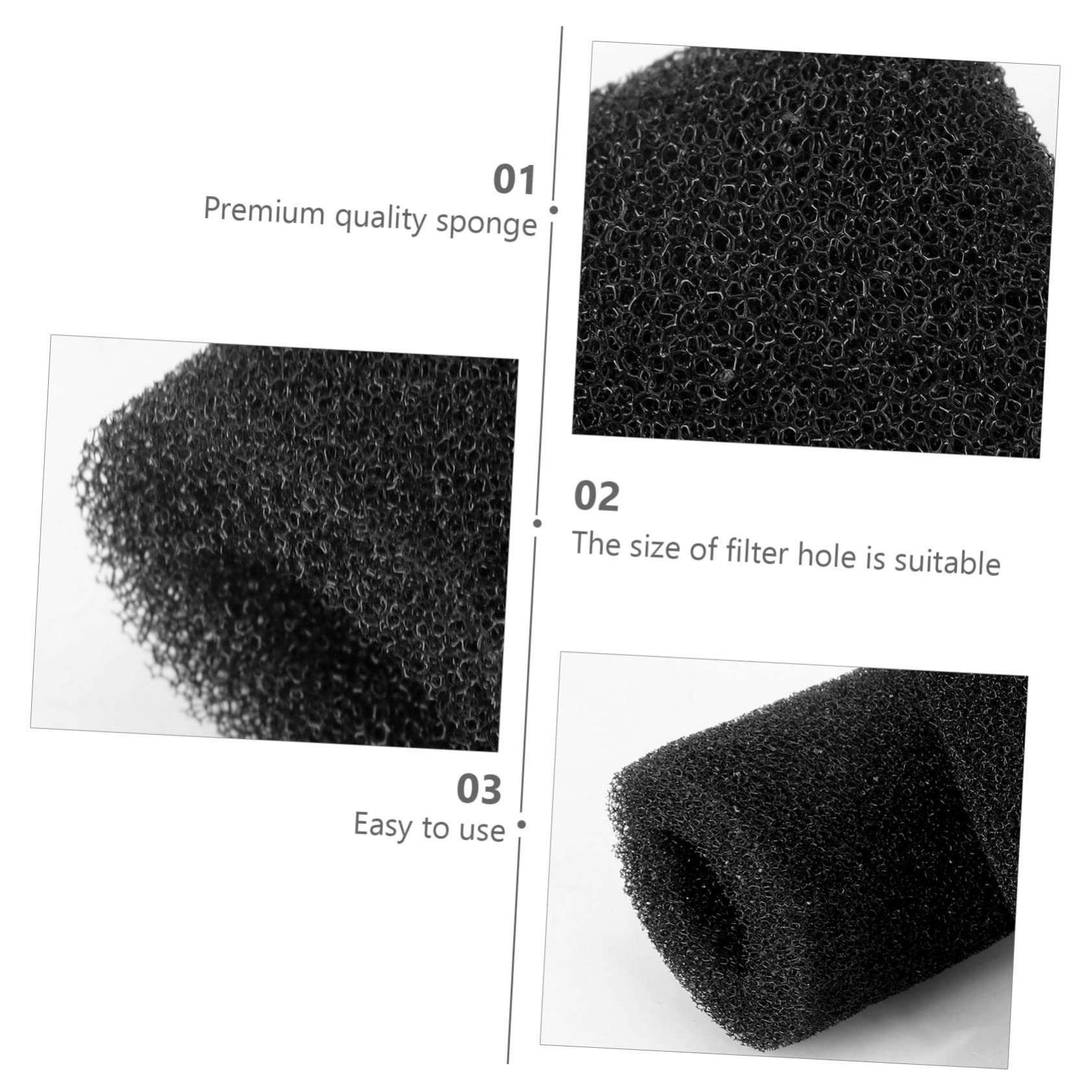 POPETPOP 12pièces Lot de Éponges De Préfiltration pour Aquarium Filtre Débris Et Protège Poissons Jeunes