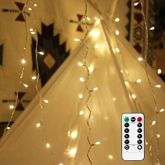 EShing LED String Lights Dimmable, USB Powered 100 Warm White LED Fairy ...