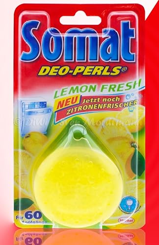 Somat Deo-perls - Ambientador para lavavajillas, 60 cargas, neutralizador de olores
