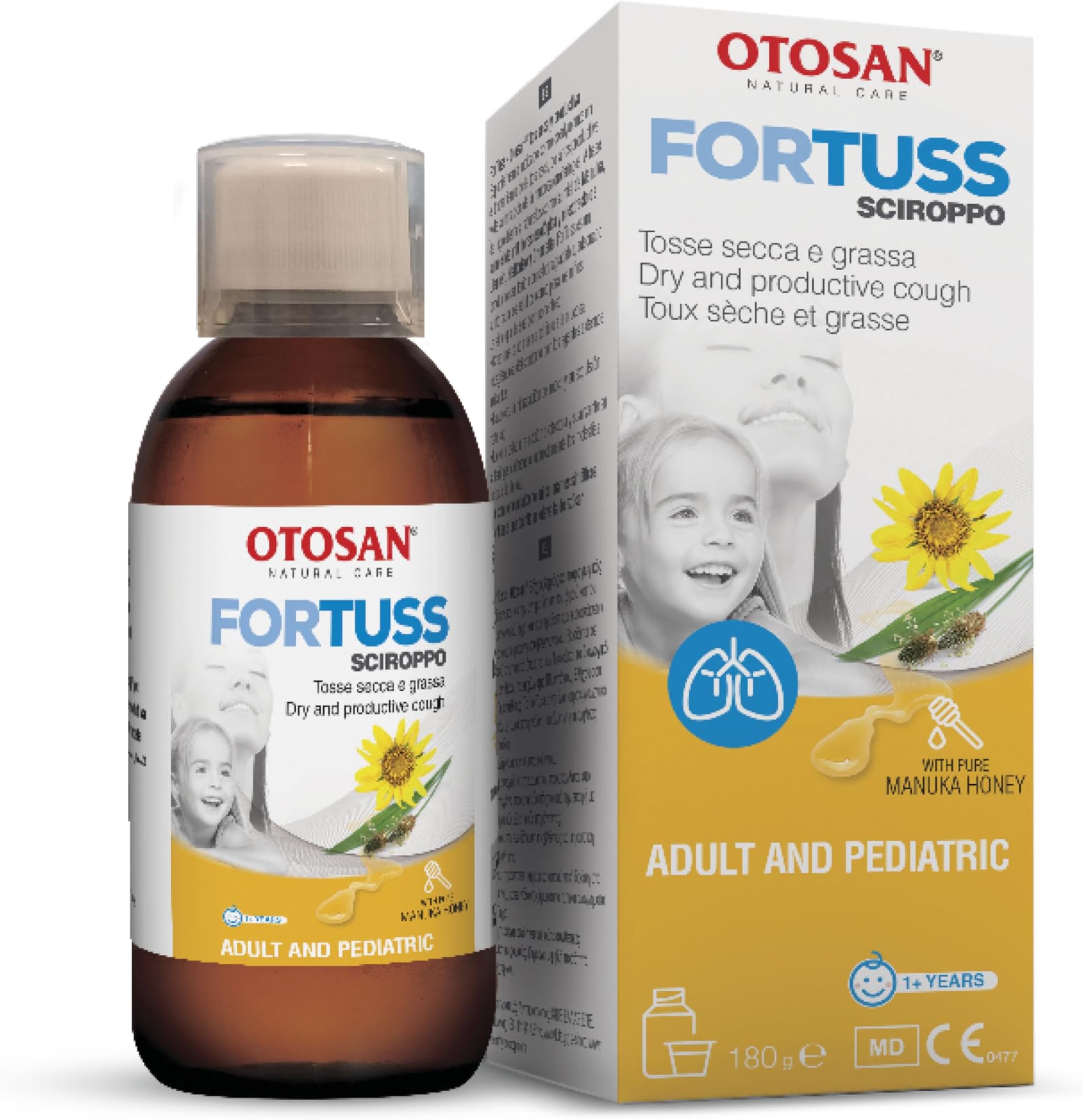 ForTuss Otosan Herbal Cough Syrup and Pure Manuka Honey