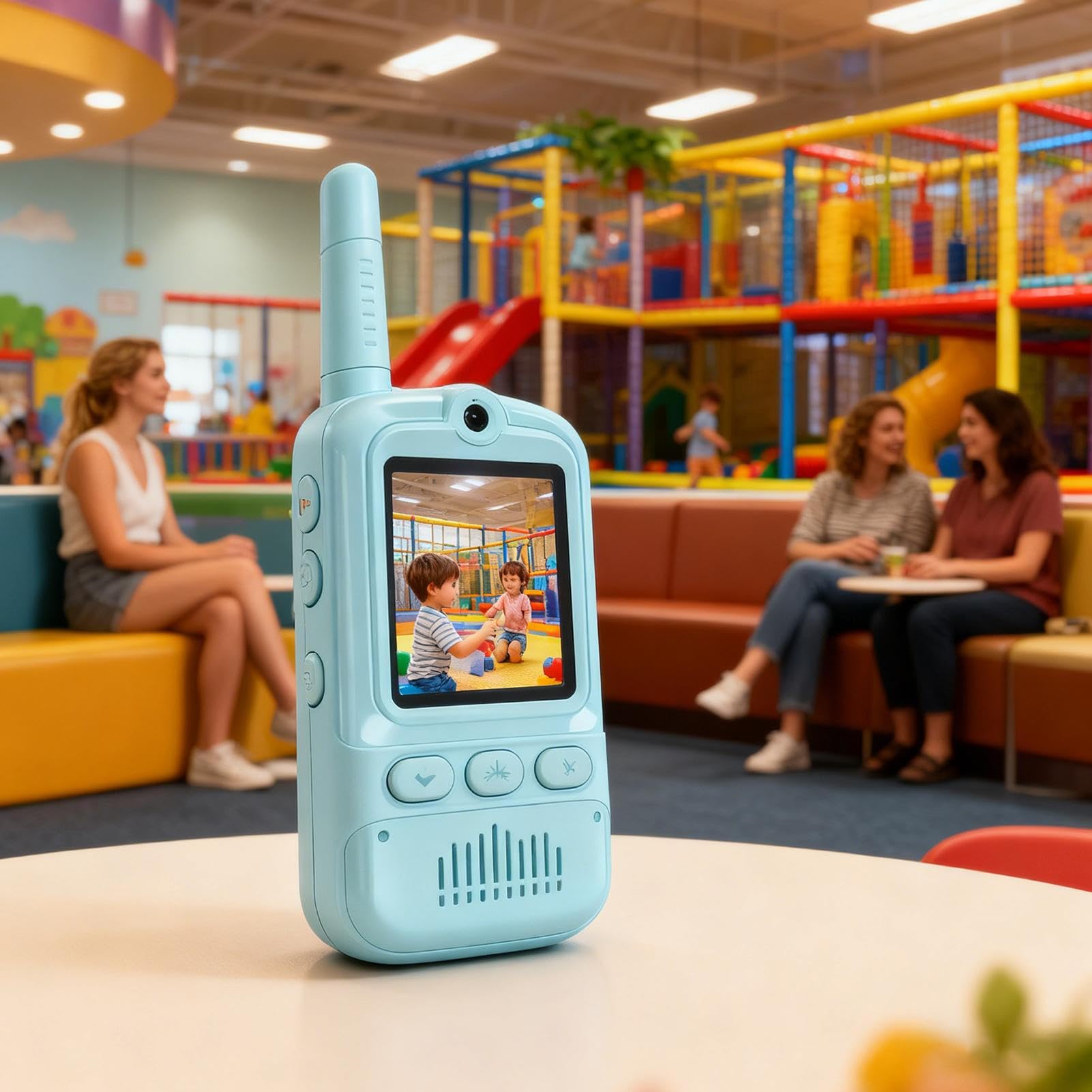 Talkie-Walkie Vidéo pour 2 Pièces Rechargeables Jouet Intérieur Extérieur