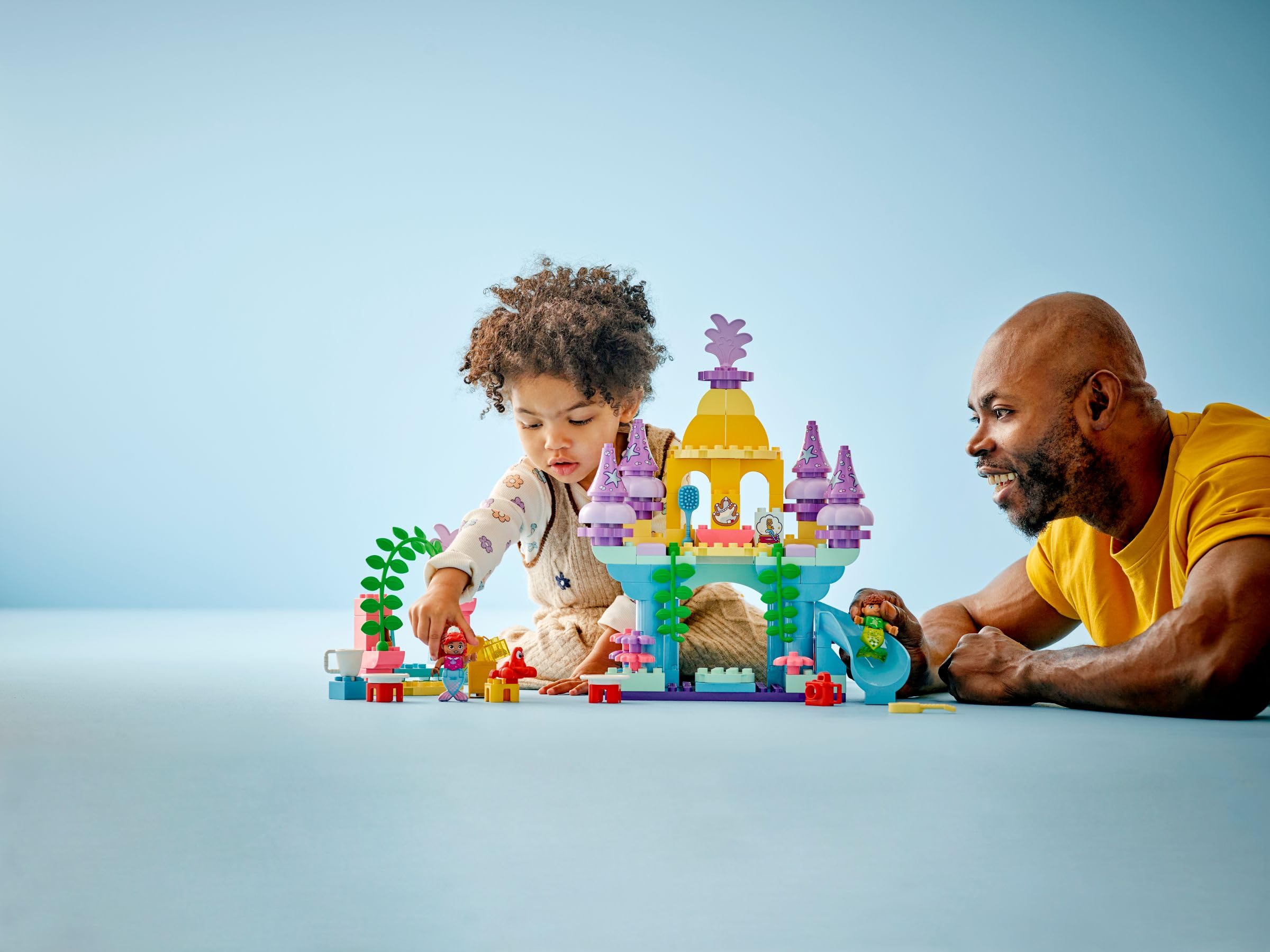 LEGO Duplo Disney Palacio Submarino Mágico de Ariel - Castillo de la Sirenita de Juguete para Niñas y Niños de 2+ Años - Juego Educativo para Aprender con 3 Figuras - Regalo de Cumpleaños 10435